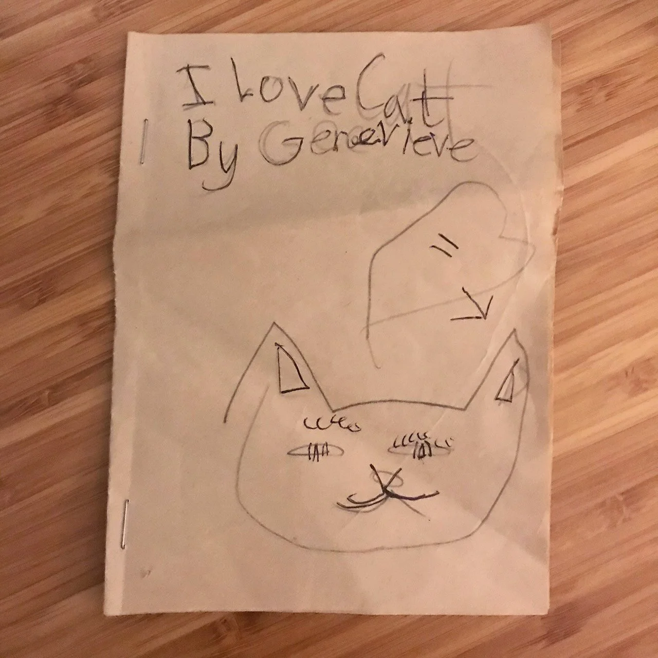 An early example of Genevieve's artwork.