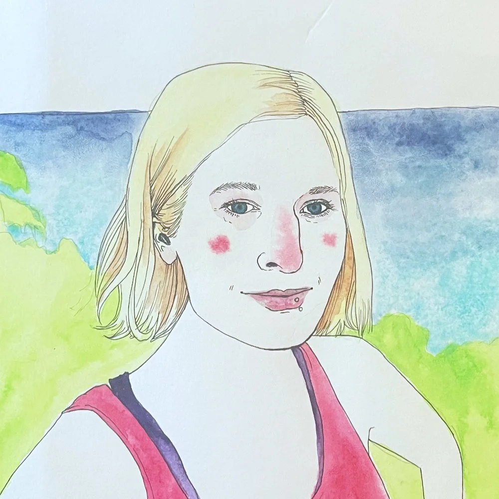 2022, Mixed-Media Watercolor