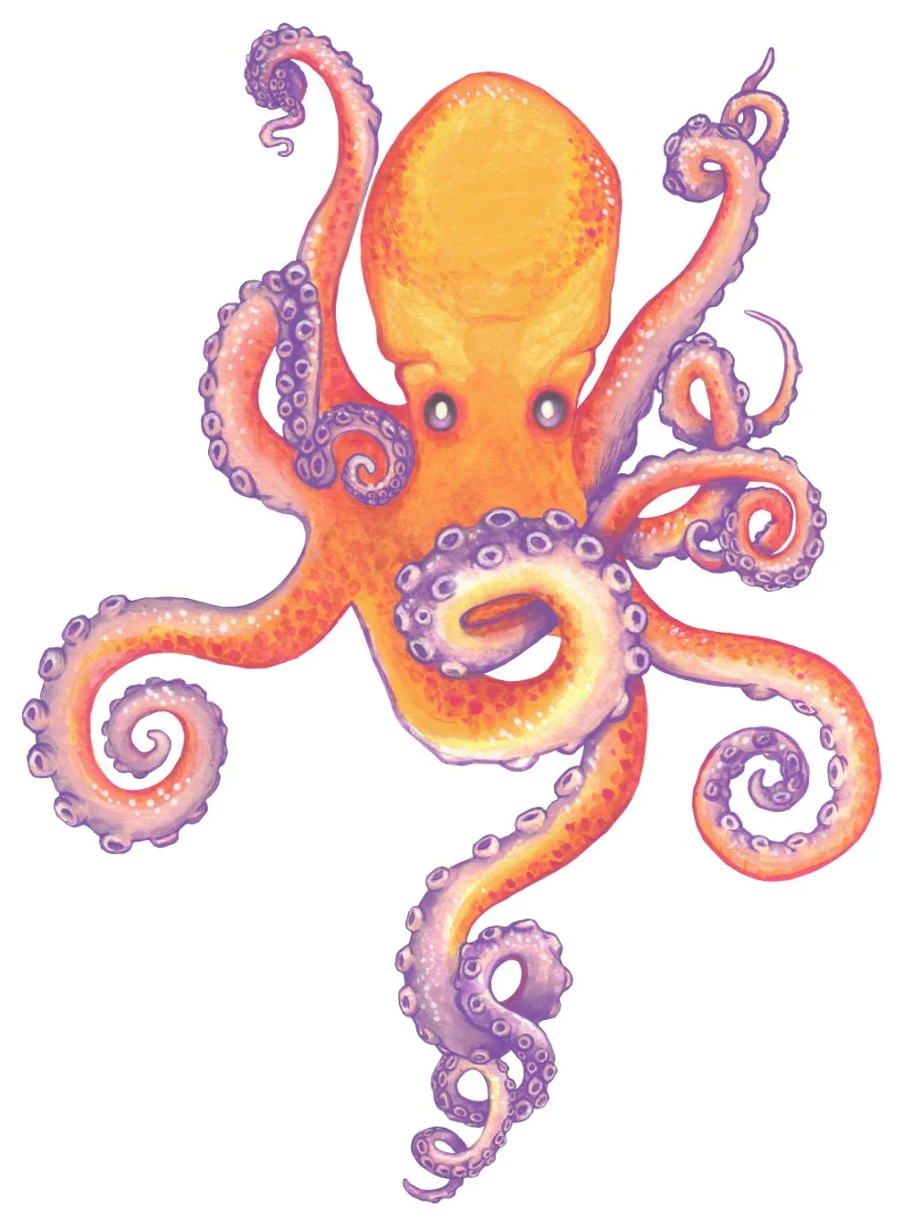 Octopus, 2018, Gouache