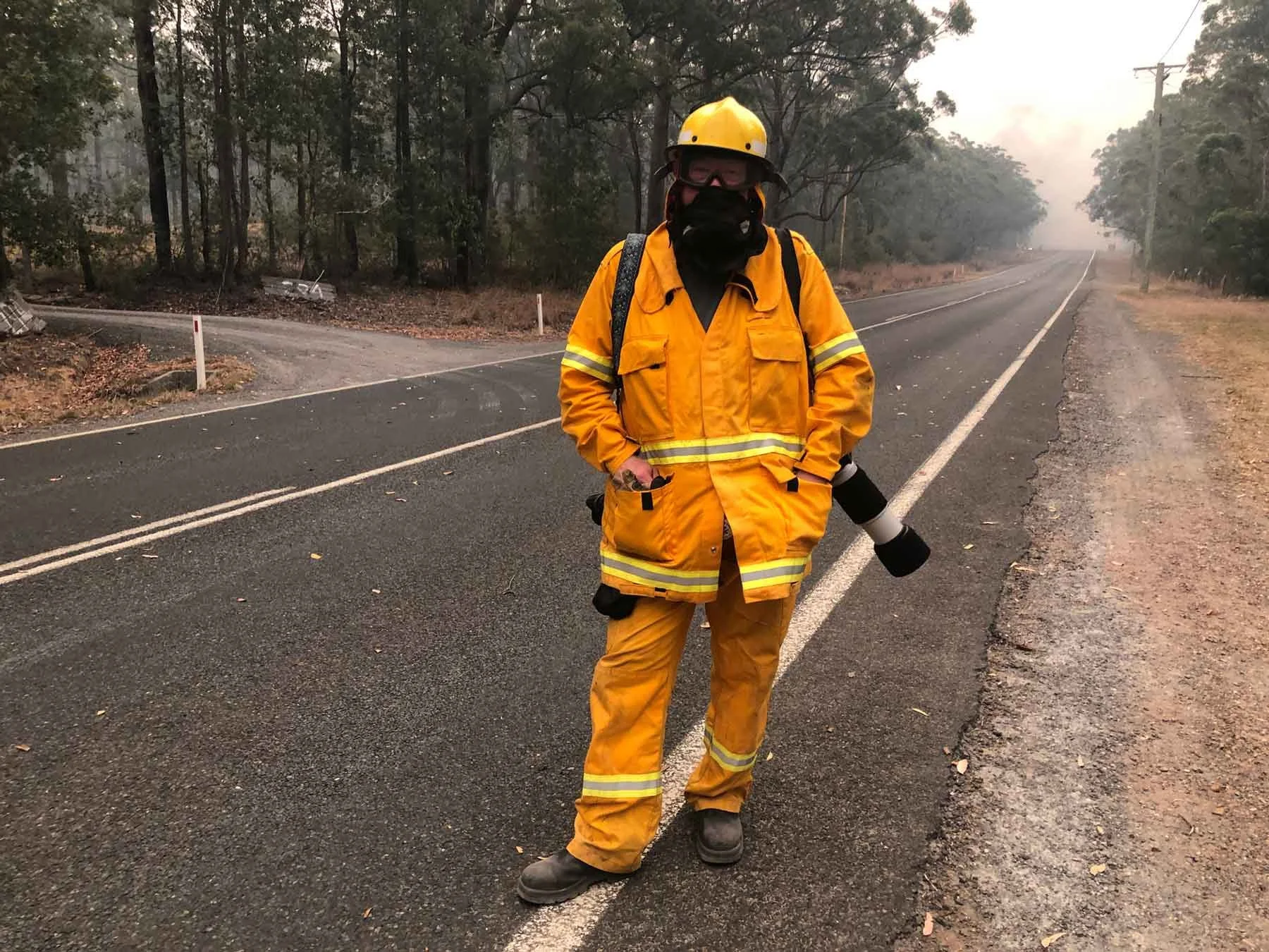  This is a photograph of myself on trapped down Sussex Inlet road on New Years Eve 2019. 