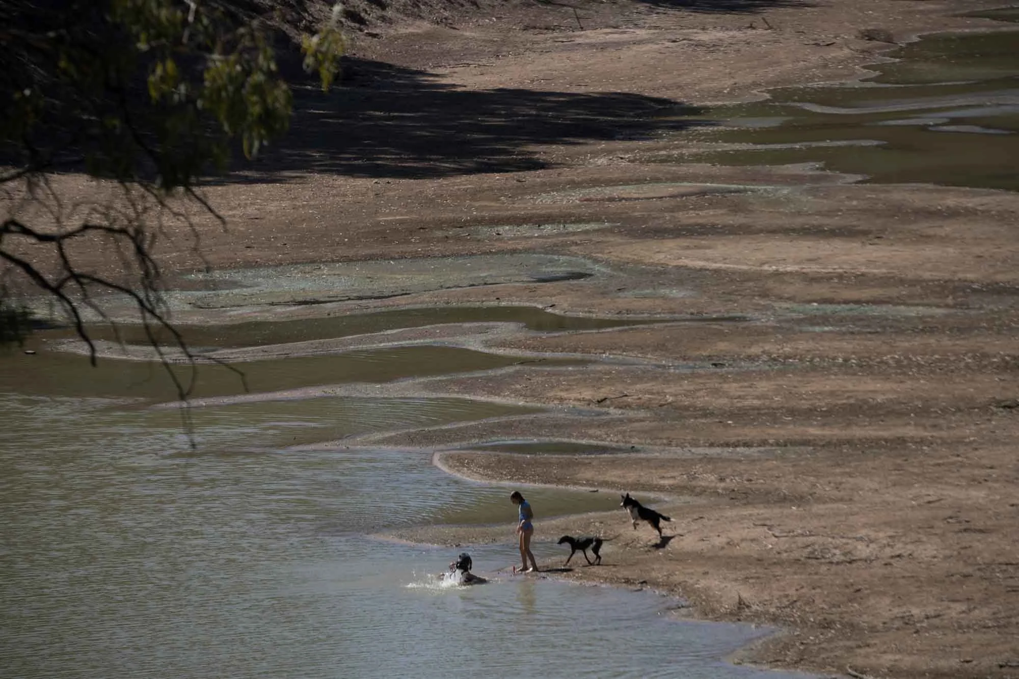 The Darling River at Louth NSW has ceased to flow due to drought