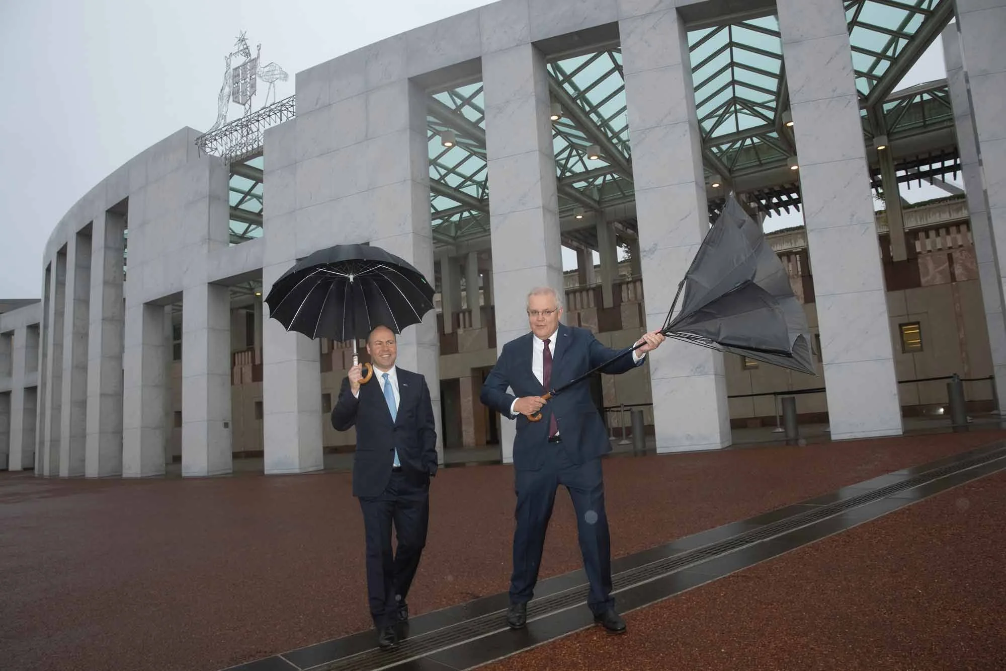 Prime minister Scott Morrison and Treasurer Josh Frydenberg