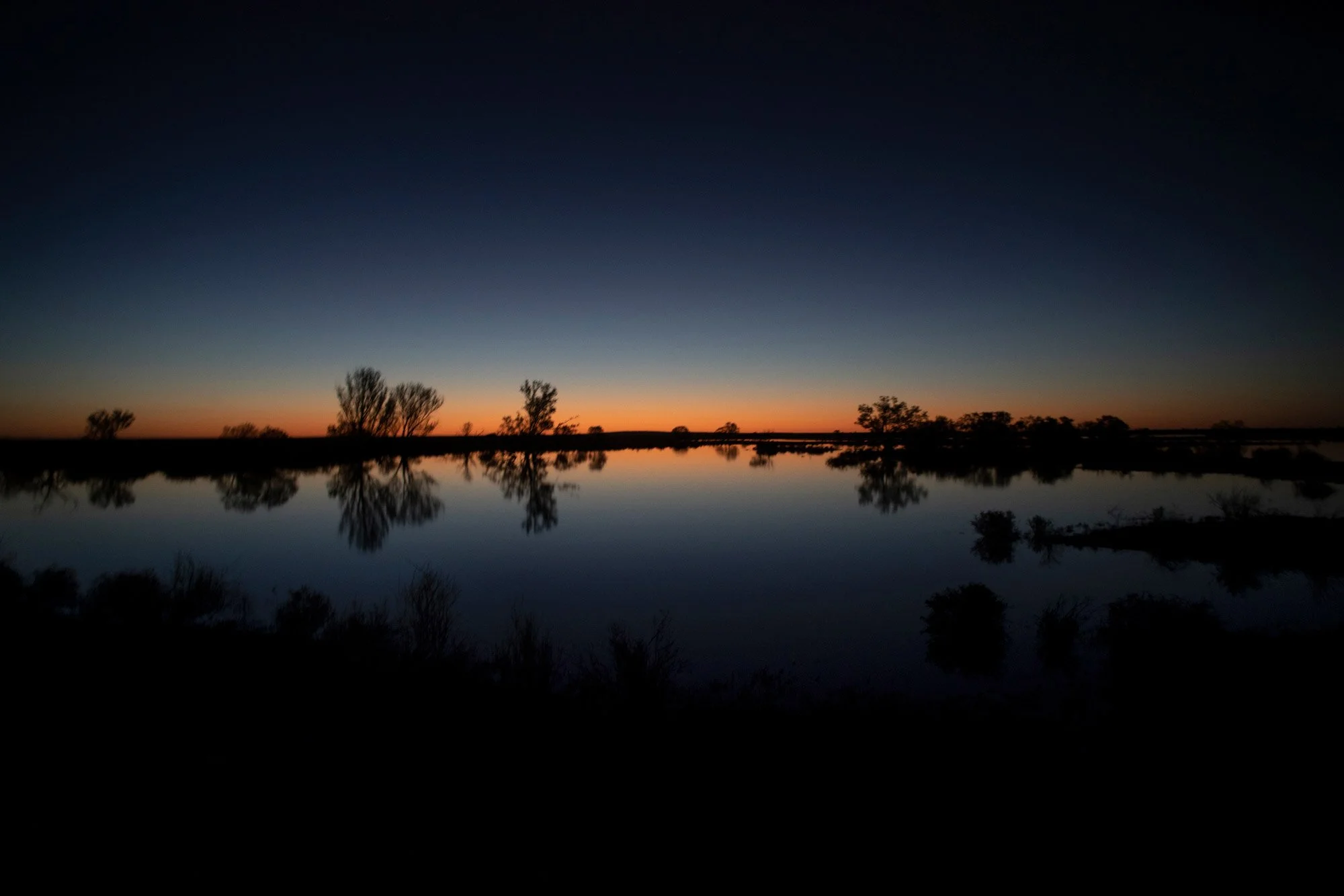 Sunset over the Paroo River 