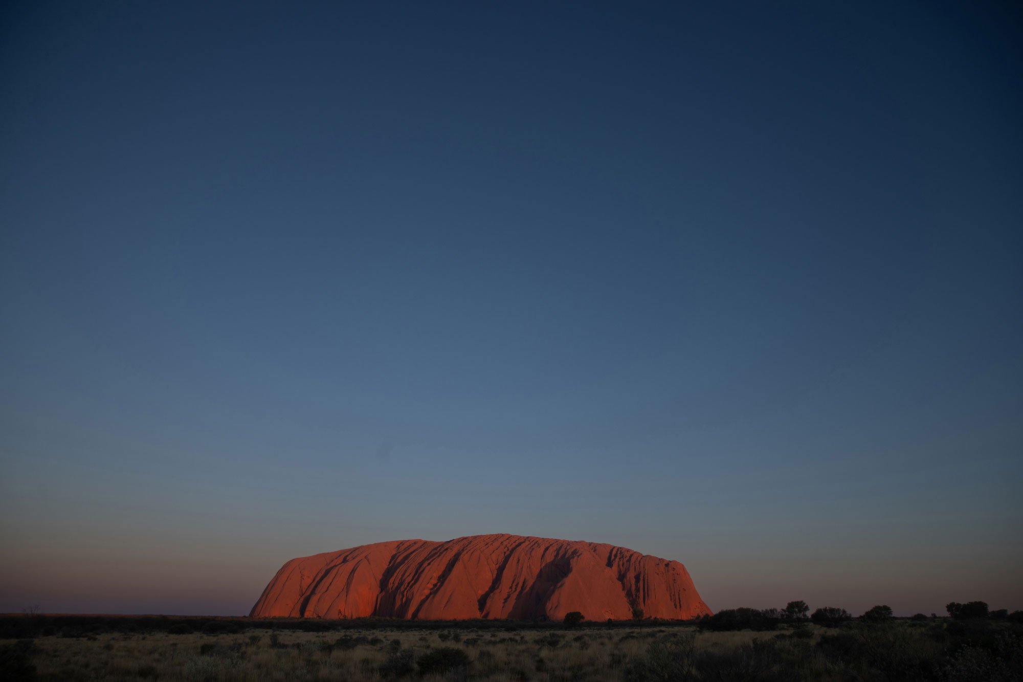Uluru at sunset