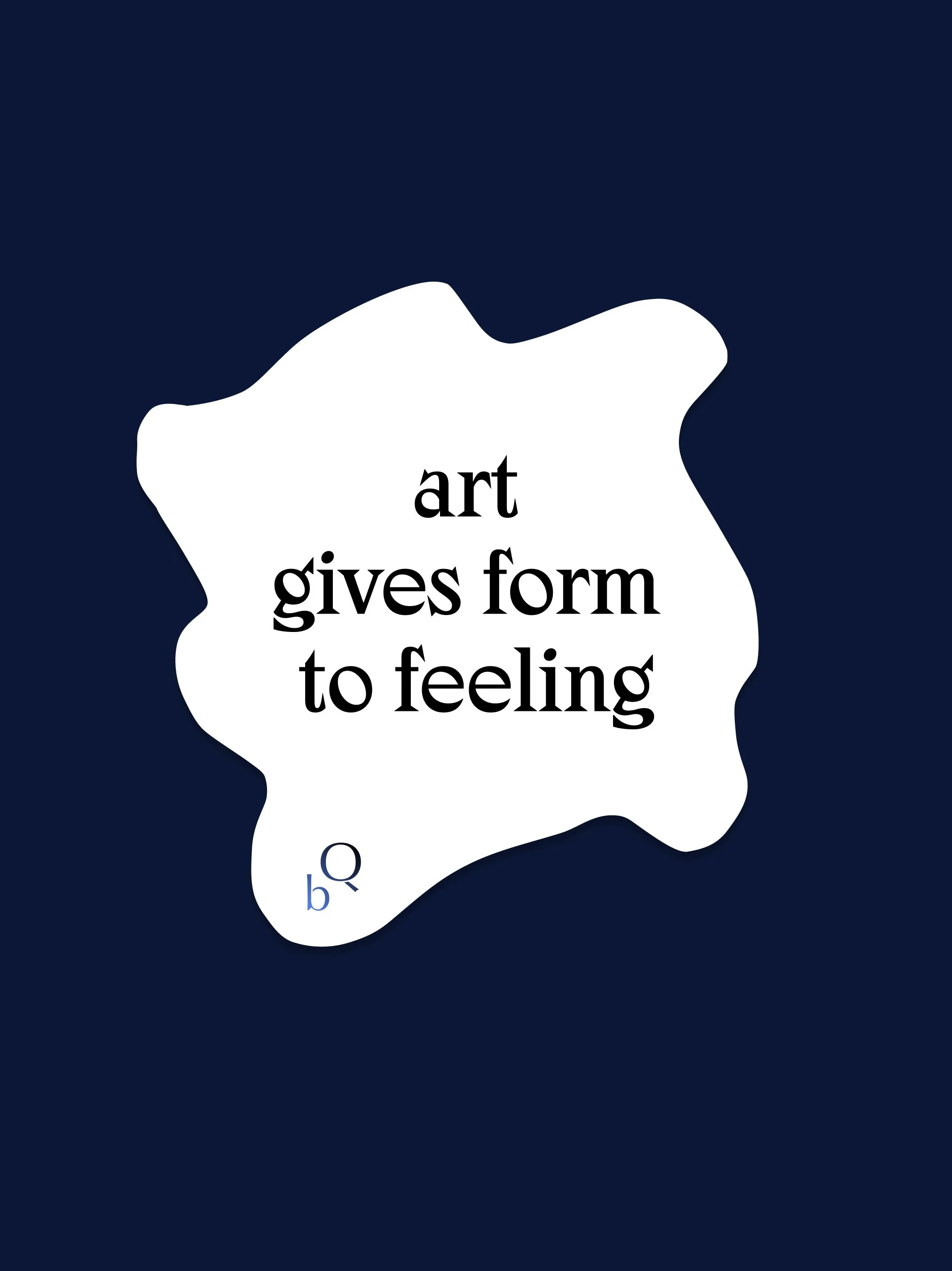 art gives form to feeling sticker