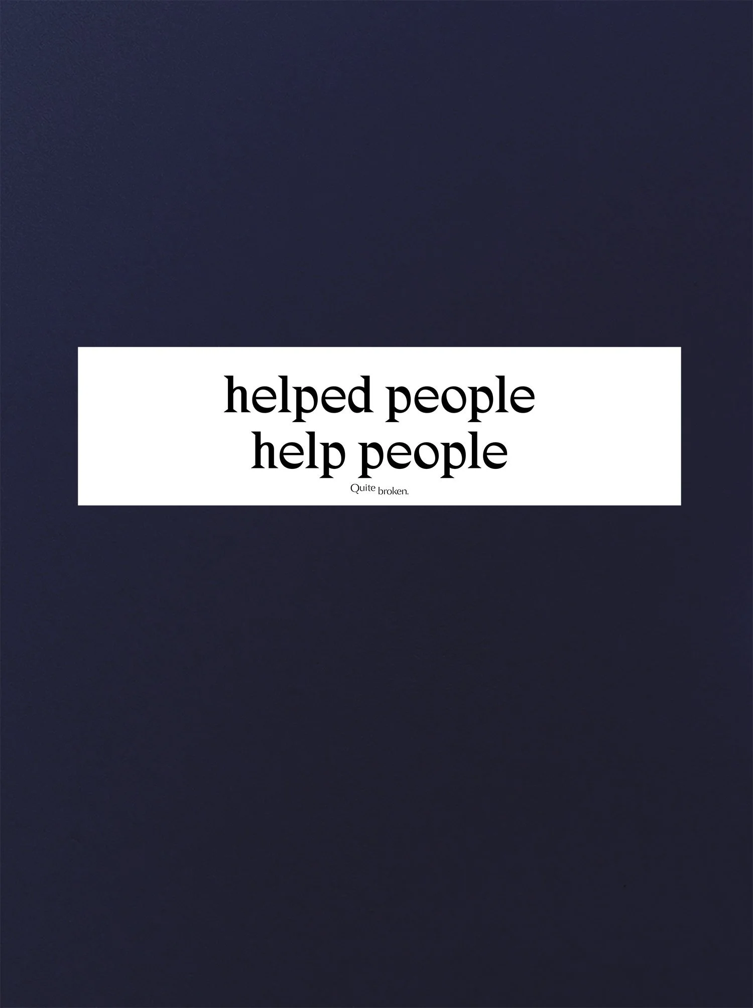 helped people help people sticker