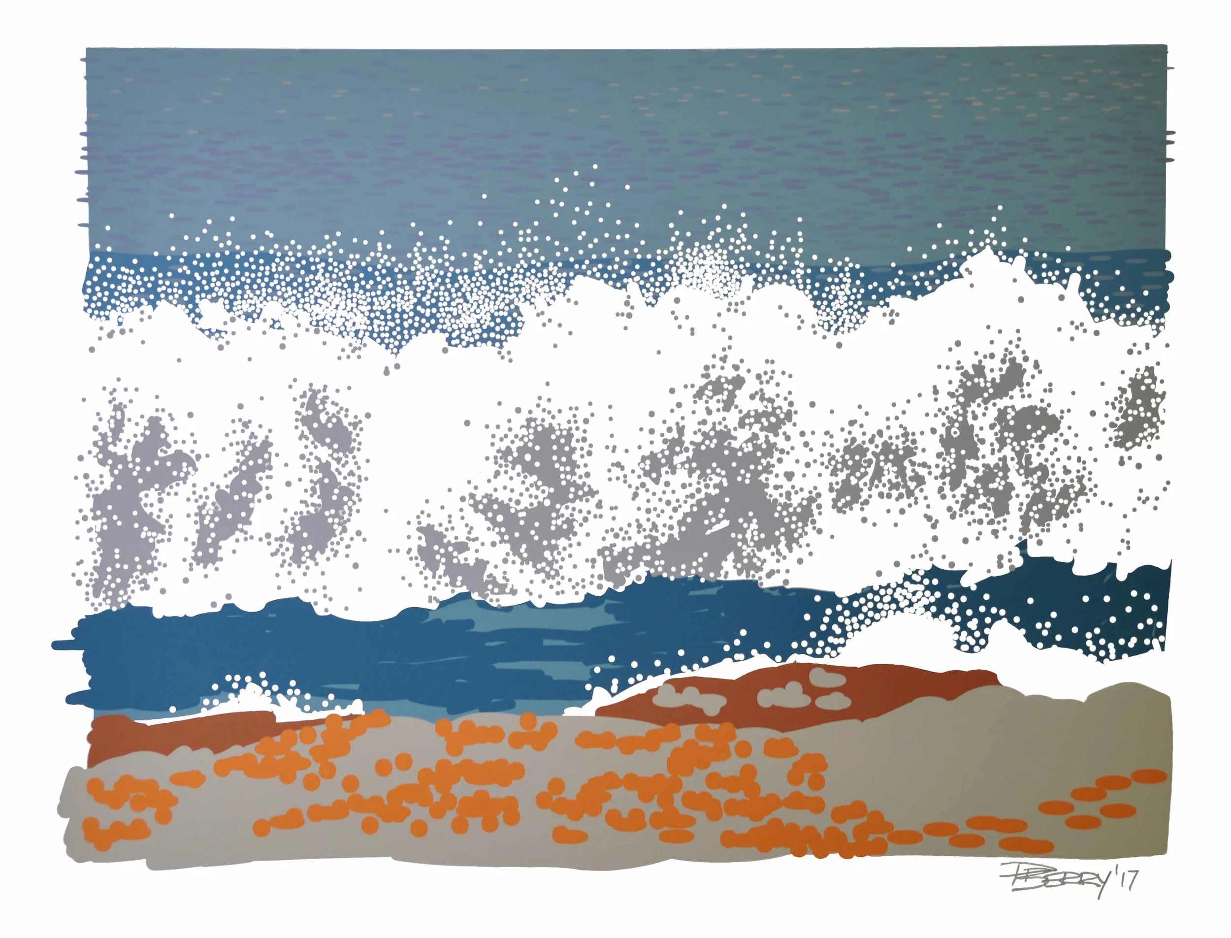 Impact - Ocean Wave Serenity Art Print