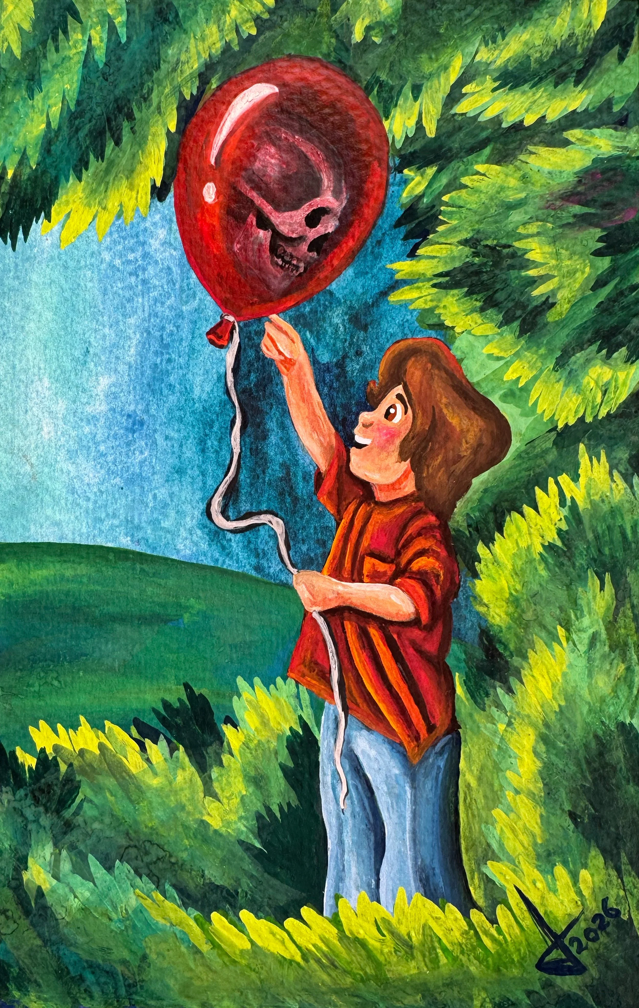 Título: "Inocencia."
Medidas: 29 x 20 cm
Técnica: Gouache y acuarela
Año: 2026
Precio: 2,500 pesos