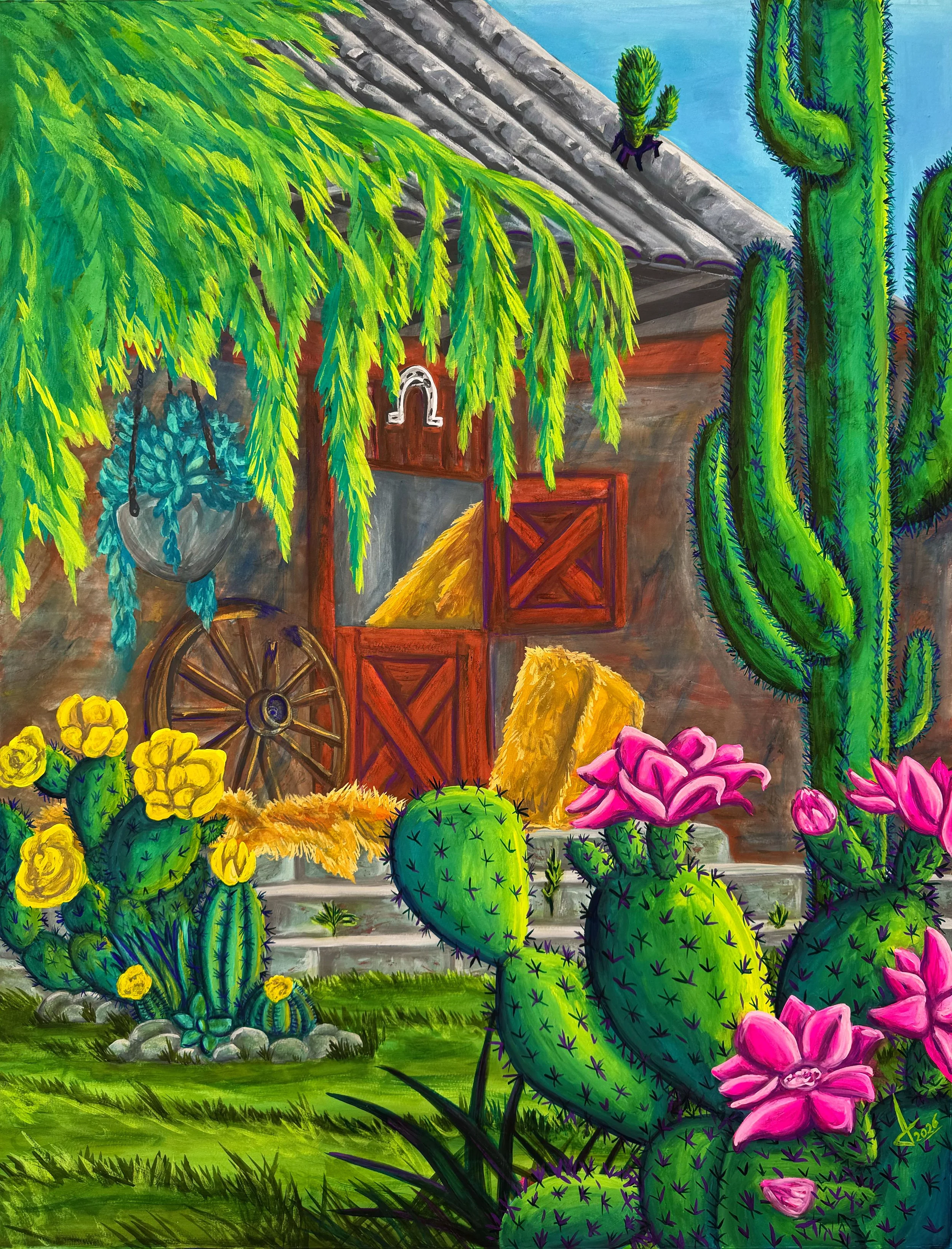 Título: "Camino Abierto."
Medidas: 74 x 54 cm
Técnica: Gouache en papel
Año: 2026
Vendido