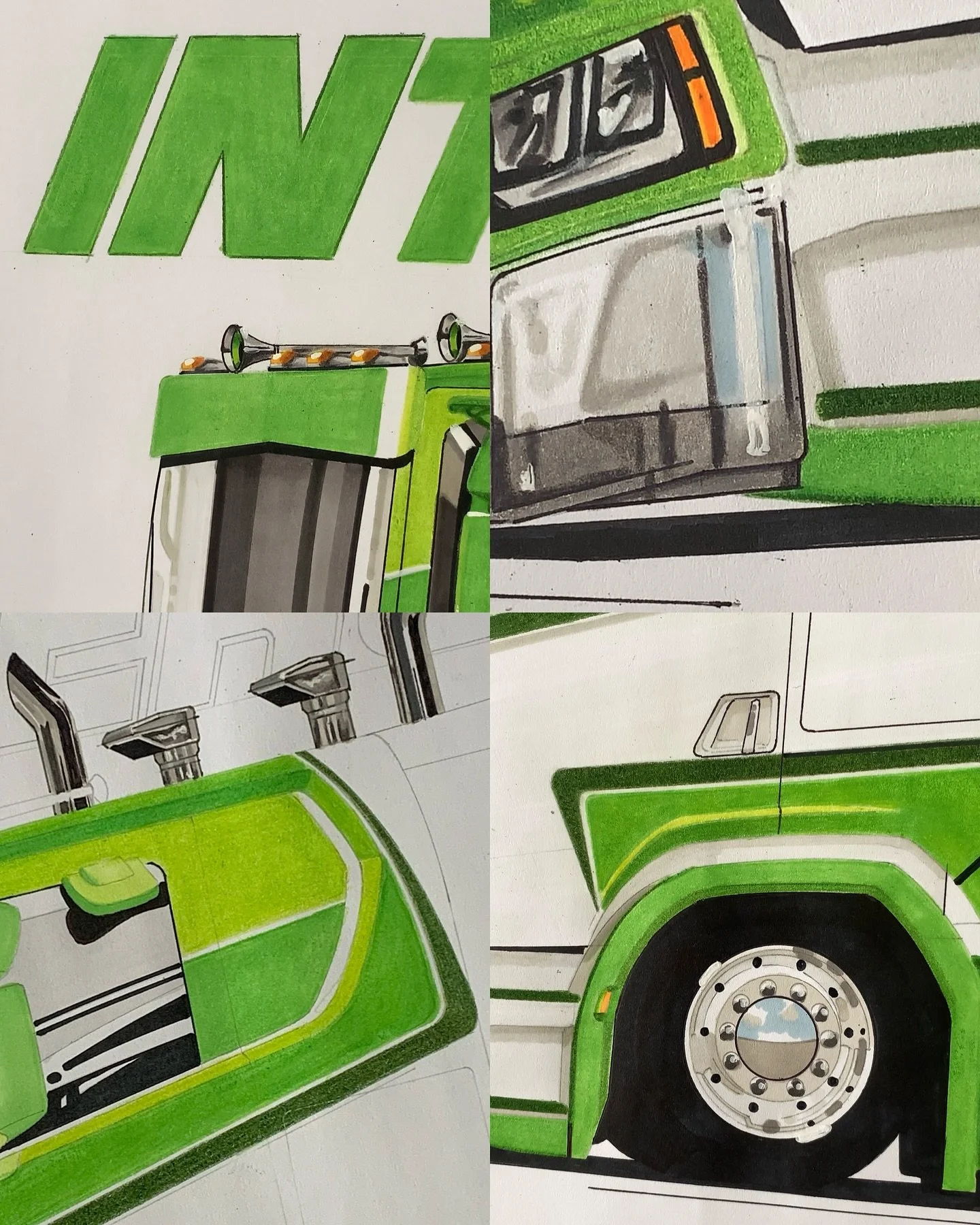 📸 Throwback to some behind the scenes, close-up shots of one of my completed designs&hellip;

Providing a visual aid for custom truck builds 🖌️🚛

DM for enquiries ✉️

LETS&rsquo;S WORK TOGETHER👇

Check out my website - https://www.luqturnerdesign