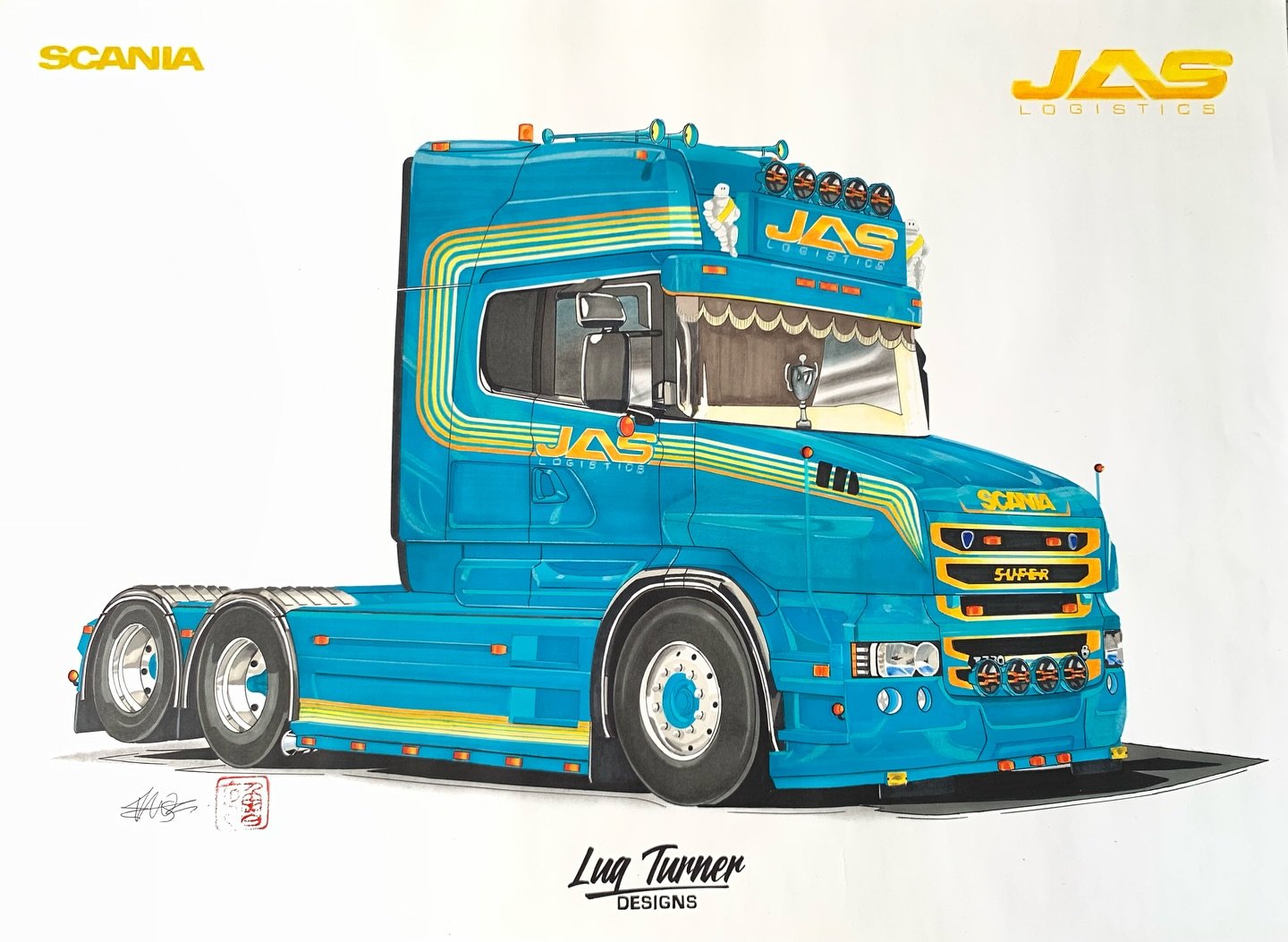 My take on the Scania T Cab for @jas.logistics of Ireland! Thank you for the opportunity to let me offer my creative input for your Scania T Cab project 👍 Looks superb in the JAS Logistics colours 😎

Swipe for more >>>

I provide a visual 