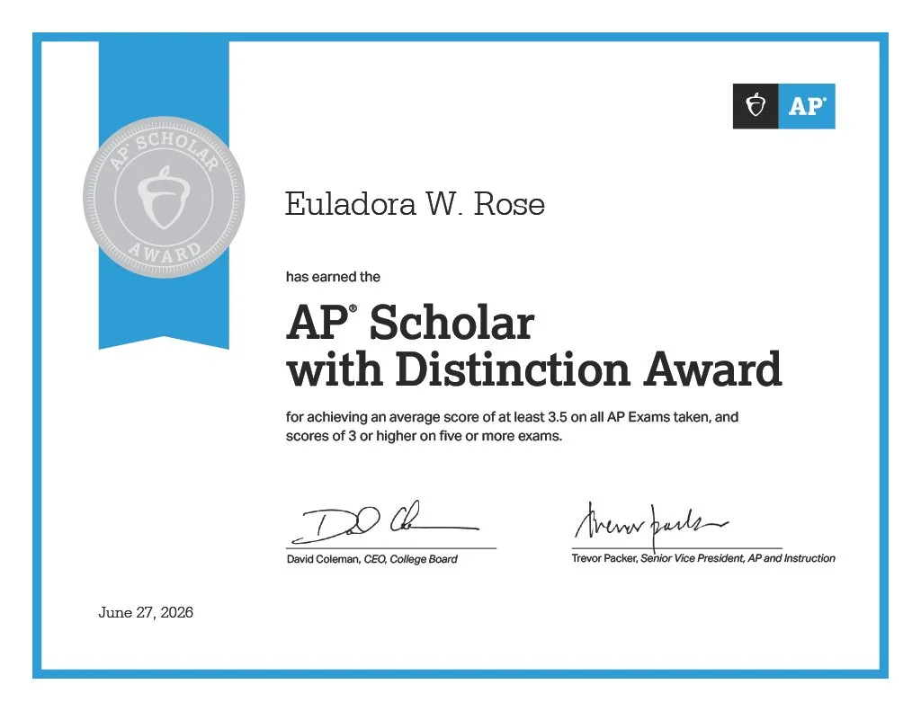 AP Scholar with Distinction