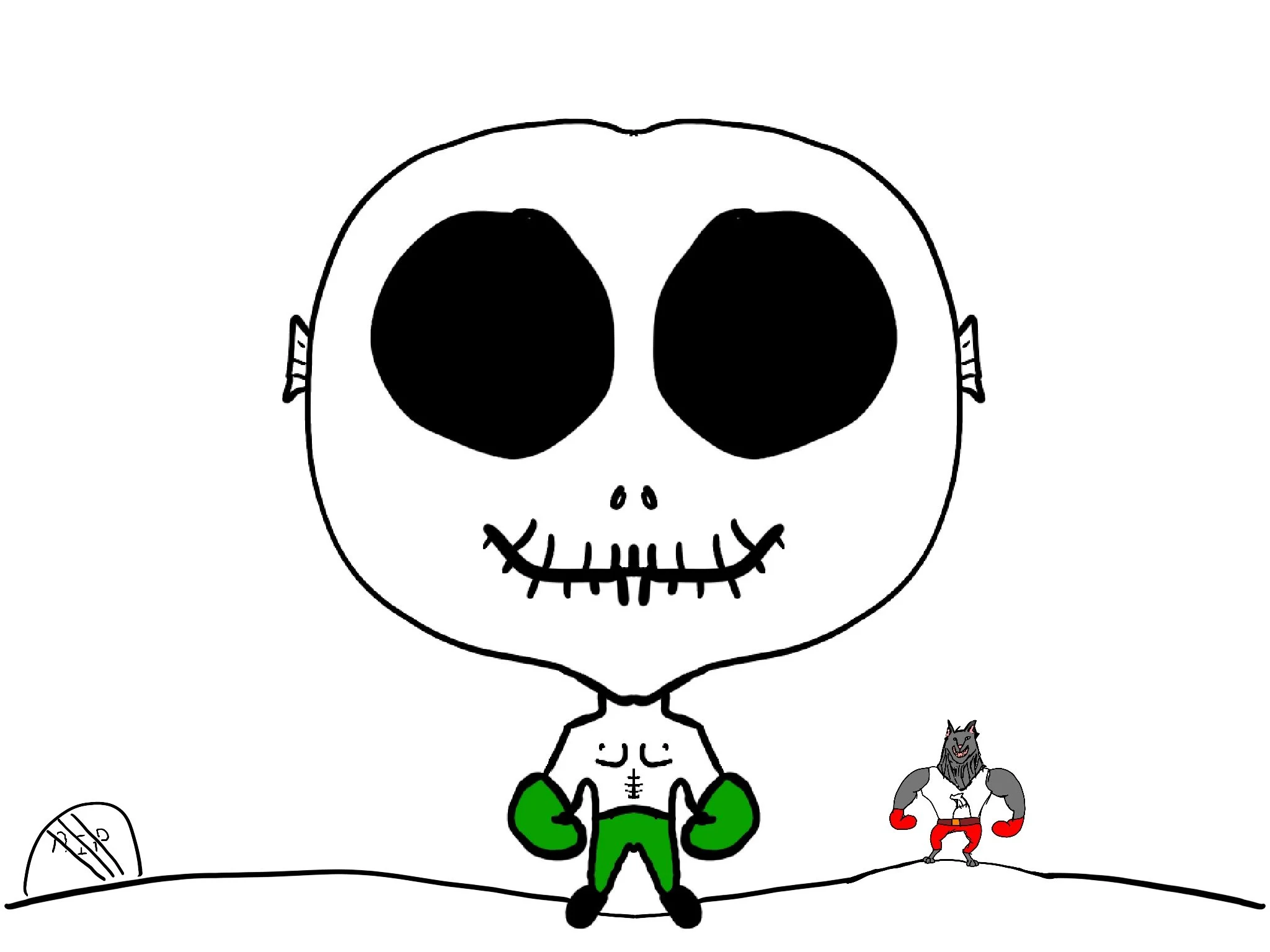 Skeleton Boxer