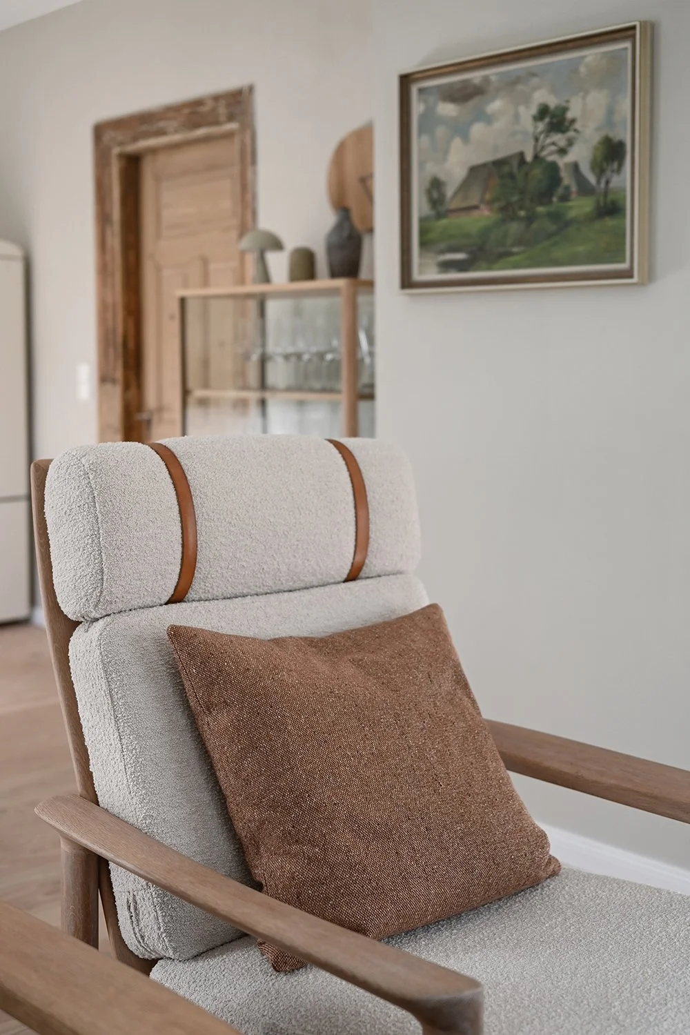 Gemütlicher Wohnraum im Design-Ferienhaus an der Schlei 