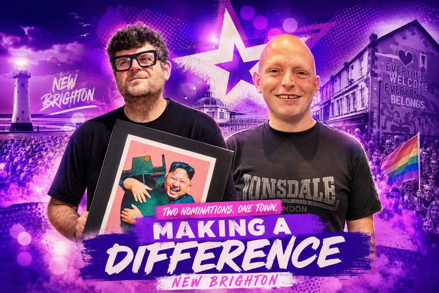 Two New Brighton names on the 2026 @bbcmerseyside Make A Difference Awards shortlist &mdash; Jamie Lee Carter for Wirral Pride, and me for the projects under New Brighton Creative Futures CIC.

Massive well done to Jamie. And thank you to everyone wh