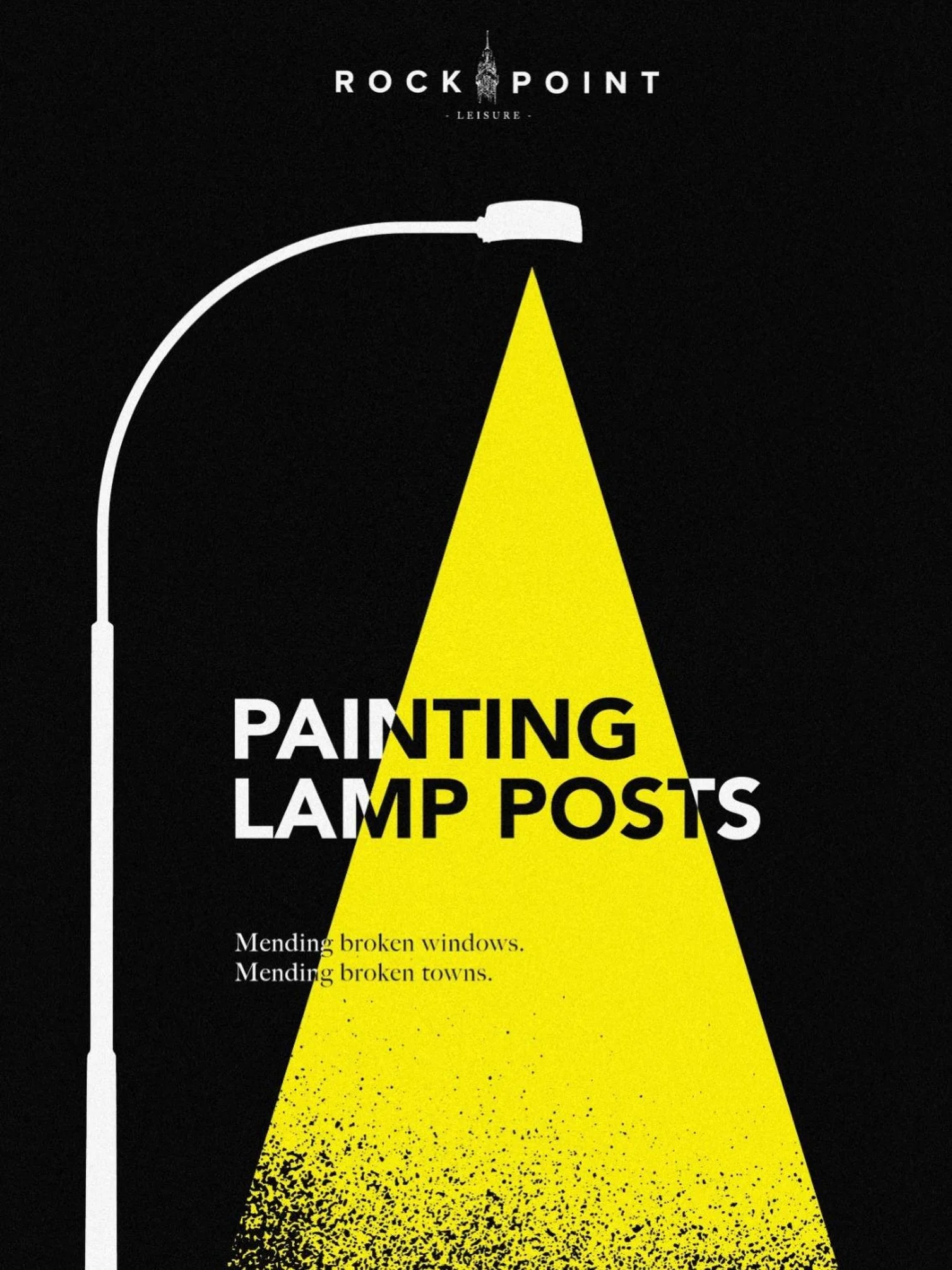 Painting lamp posts is not a small thing. It is the whole thing.

The broken window theory runs both ways. Neglect spreads, but so does care. A freshly painted post, a swept kerb, a mended fence. Each one tells a town that someone is paying attention