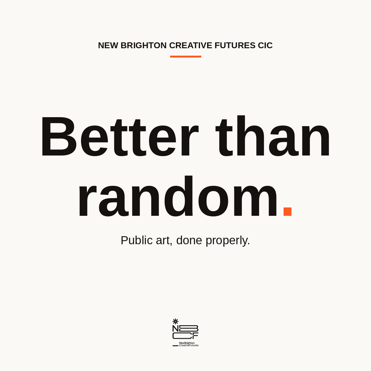 Better than random