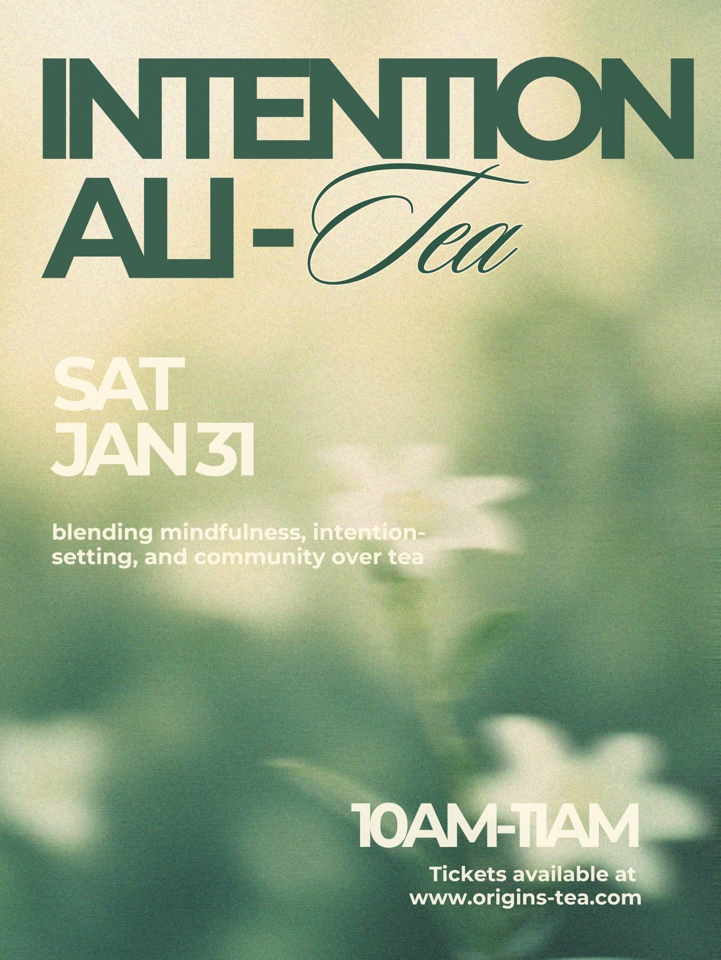 5 more days until Intentionali-Tea! 🫖✨ as January comes to a close, let&rsquo;s reflect on the intentions you want to take into the rest of the year. What&rsquo;s something you want to leave behind? What feels aligned? 💭 this event will give you th