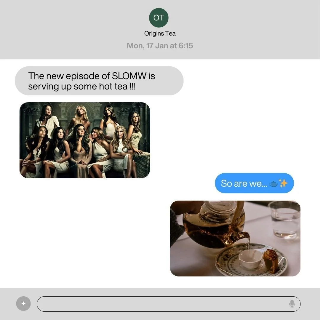 Hot tea is only a cup away--no drama required! 🫖 Binge your favorite reality TV series while sipping one of our signature tea blends 🍵 shop the line up at www.origins-tea.com/shop ✨