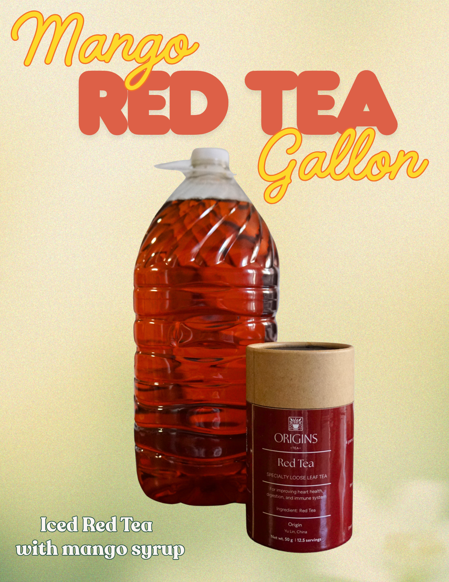 Mango Red Tea Gallon