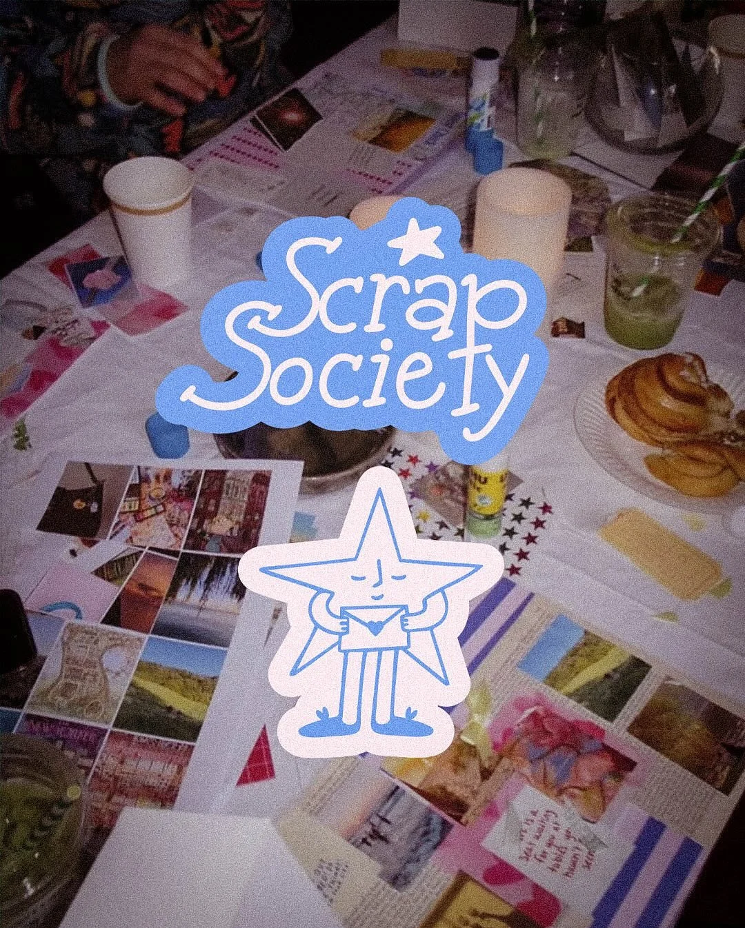 Welcome to our new logo and starry mascot for Scrap Society!🥹⭐️

I had the pleasure of working with the wonderful @sewellkillingstad to design it all (go give them some love, they&rsquo;re so talented). This community feels so warm and sweet, so I w