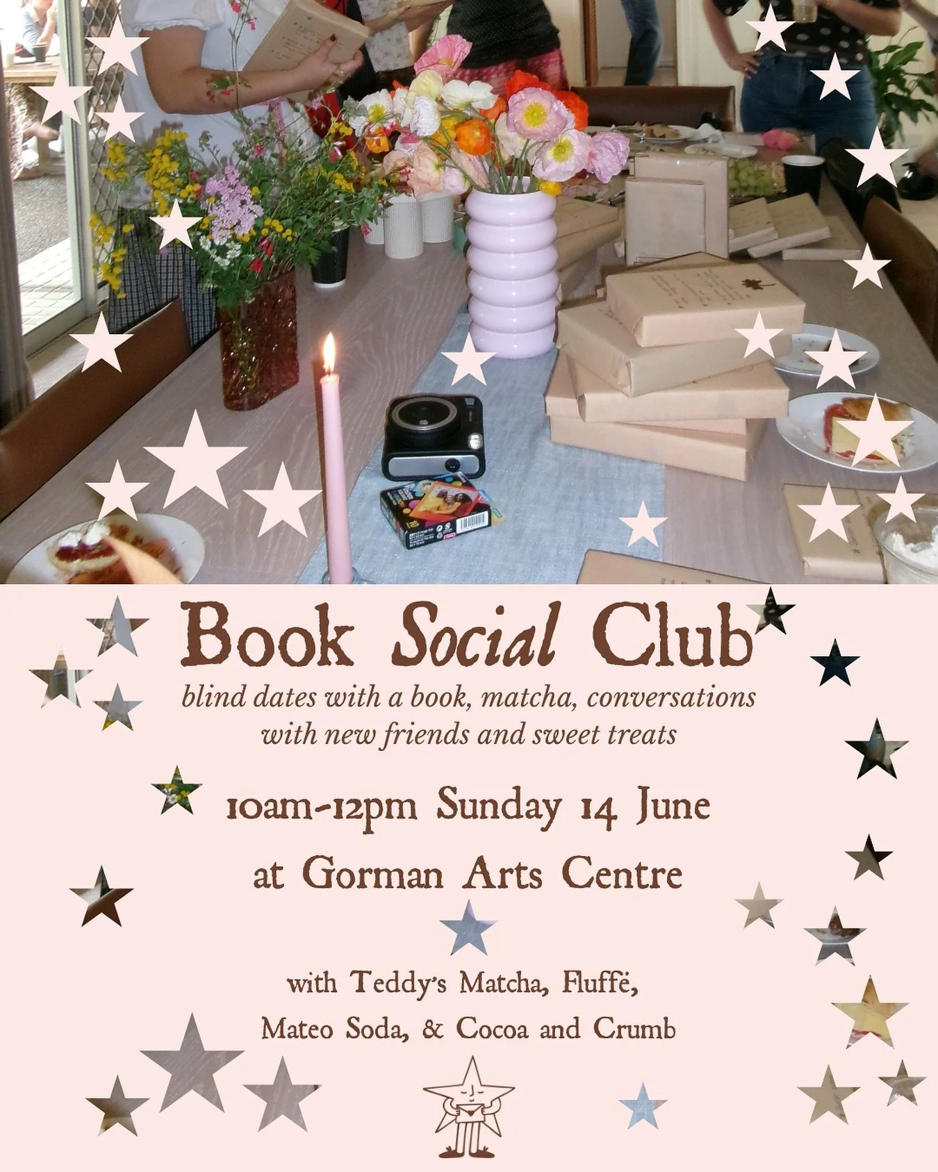 Join us for our first ever Book Social Club; a relaxed, wholesome morning for book lovers and making new friends🌷

Every guest will get to unwrap a blind date with a book, handpicked by book lovers (hopefully finding your new favourite read). All bo
