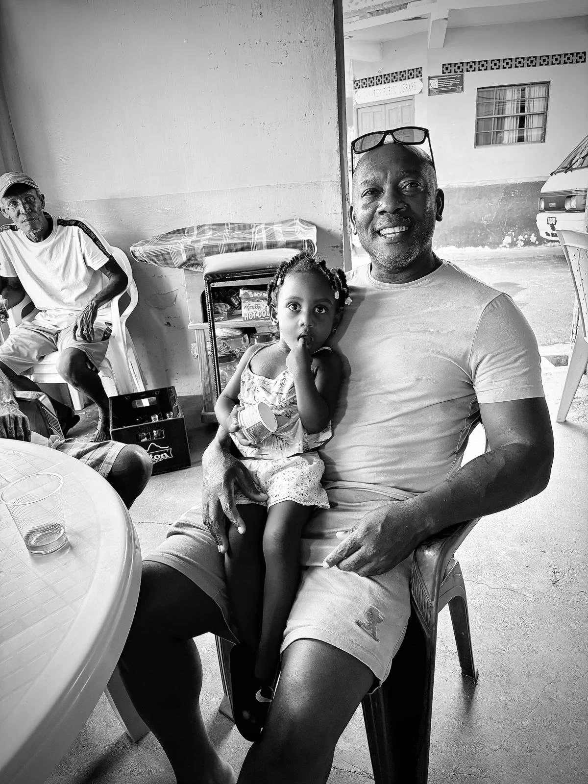 MC GQ with his family in St Lucia taken for his conduct magazine interview with Strategy