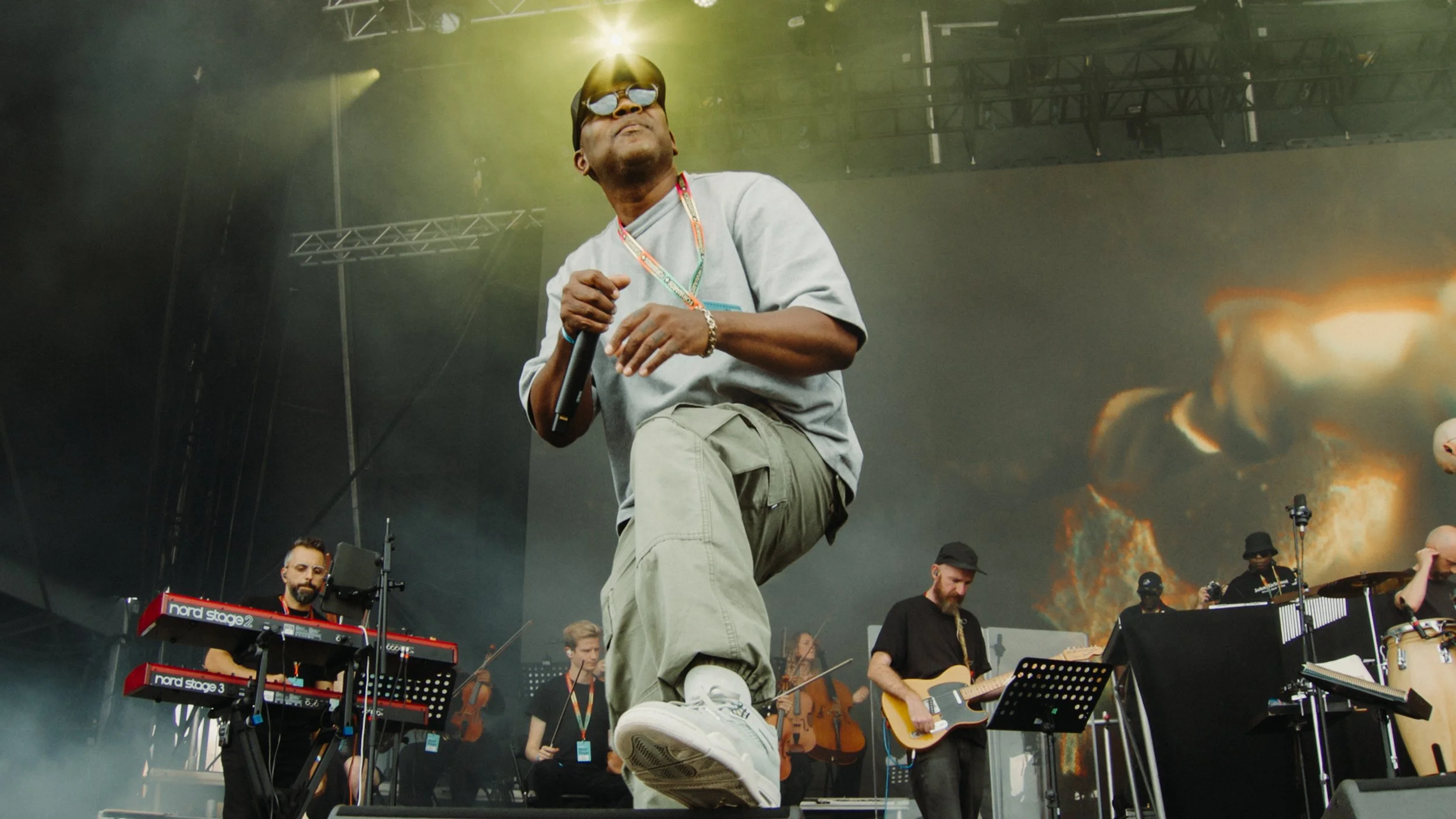 photo of mc gq performing live taken for his conduct magazine interview with Strategy