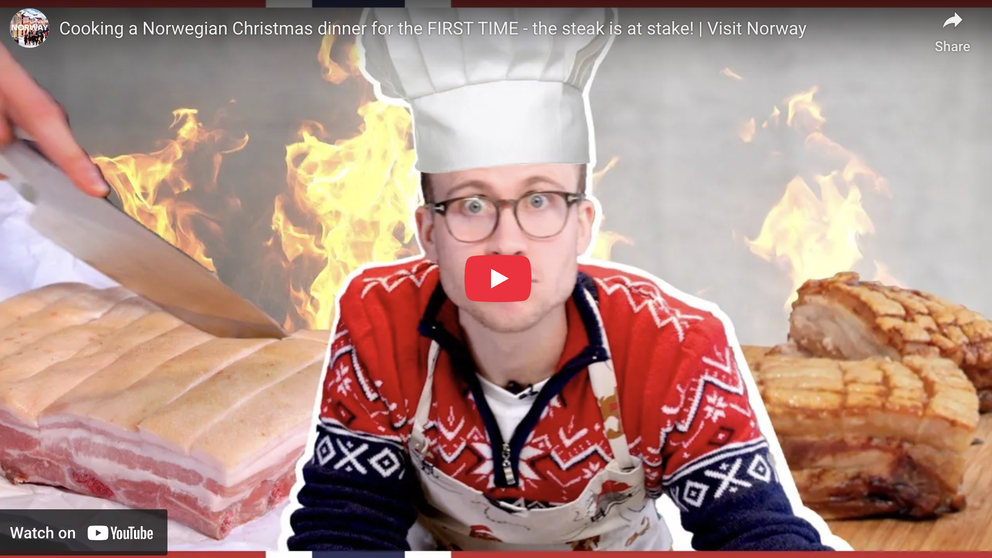 Norwegisches Weihnachtsessen: Wird die Ribbe knusprig genug?