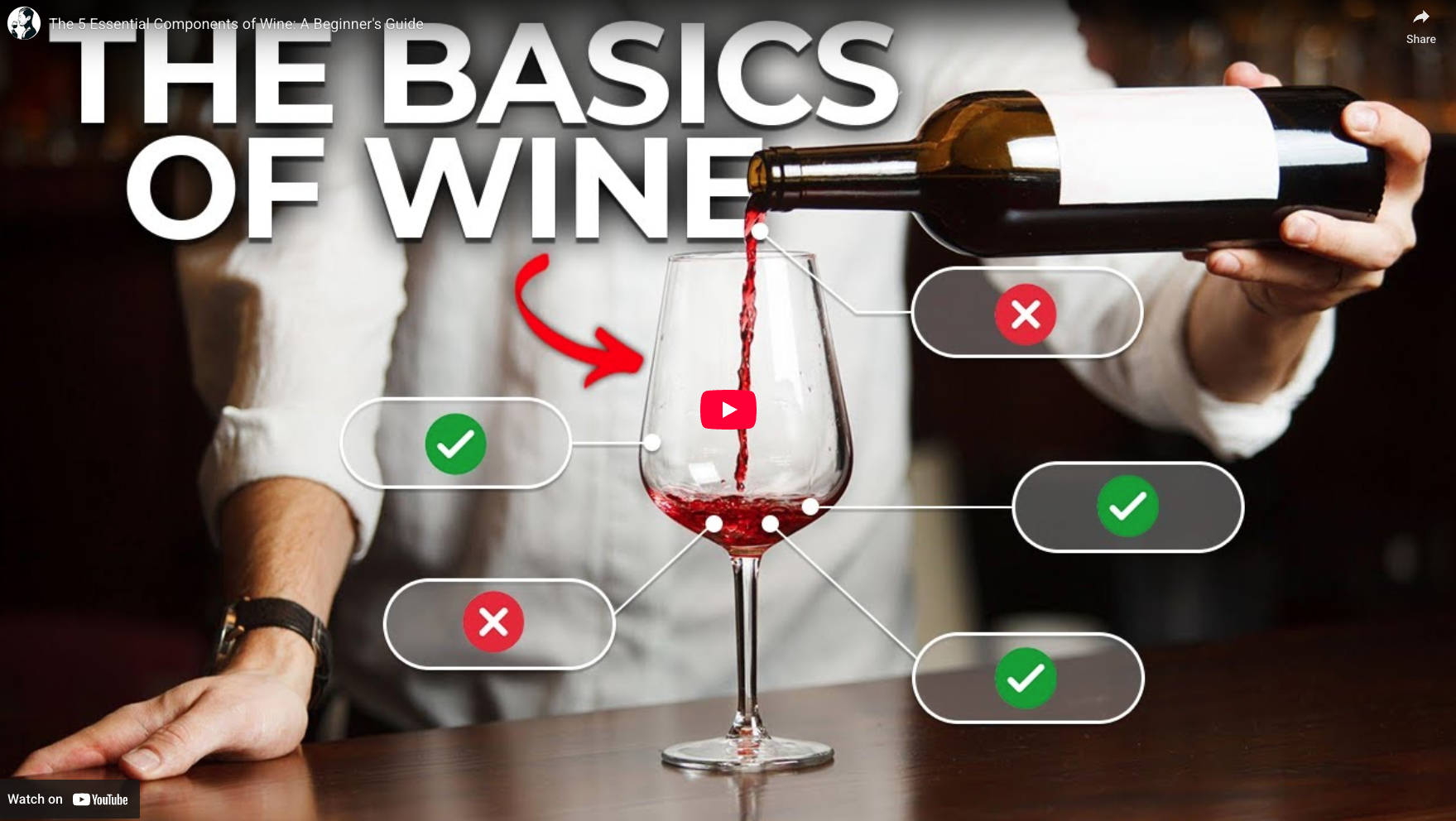 Die 5 wichtigsten Elemente des Weins: Süße, Säure, Tannine, Alkohol und Körper einfach erklärt