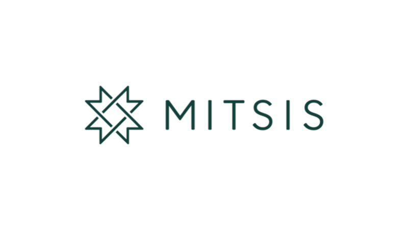 Mitsis hotel logo featuring an abstract star-shaped symbol and the name 'Mitsis'.