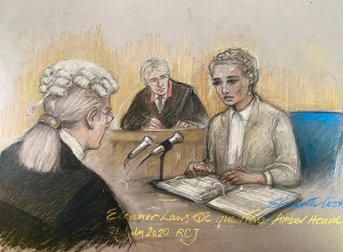 Eleanor Laws KC questions Amber Heard in Johnny Depp's libel trial, RCJ 2020