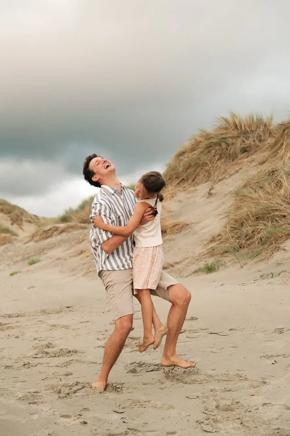 séance photo en famille sur la plage de hardelot