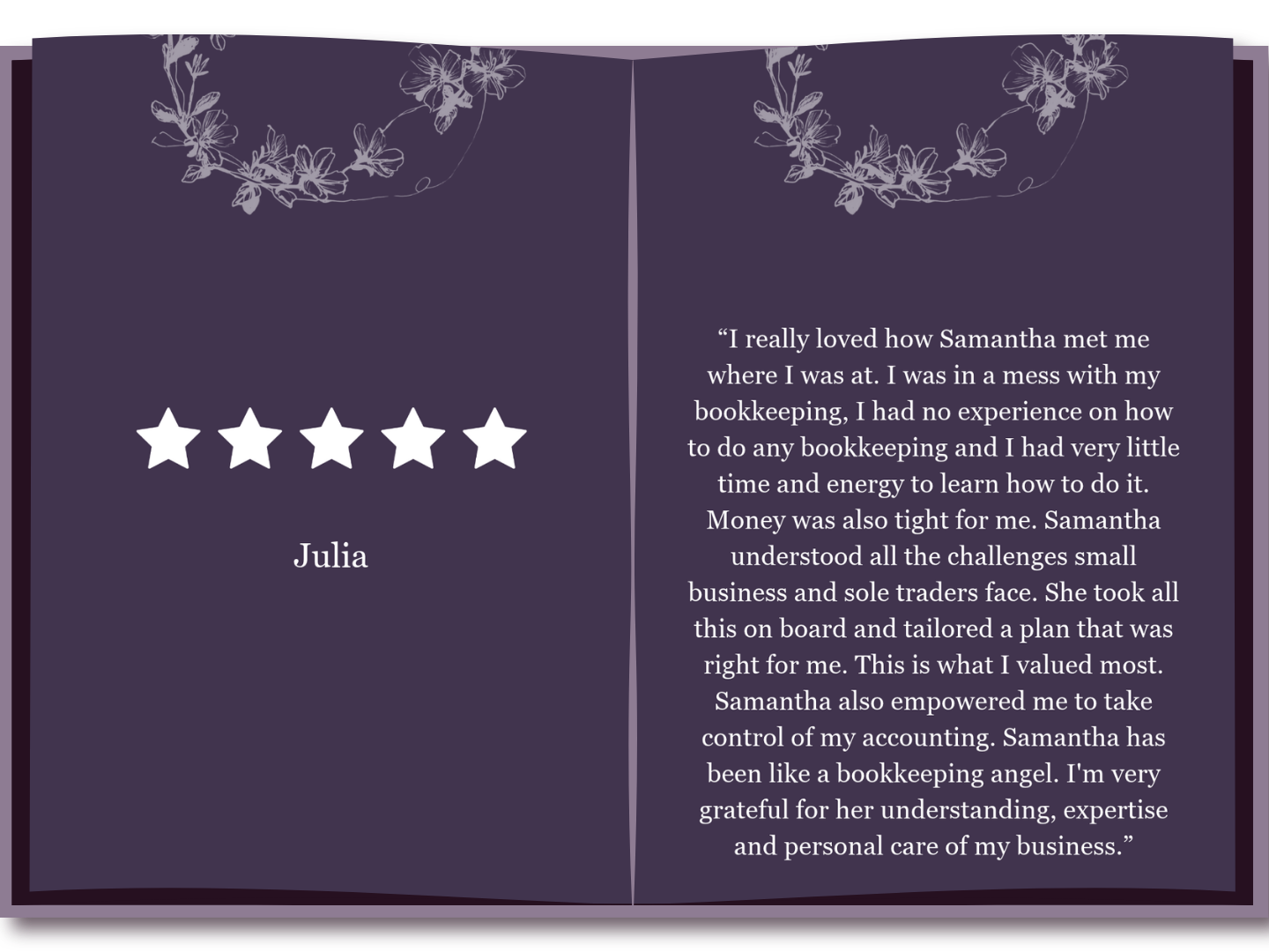 Julia Testimonial