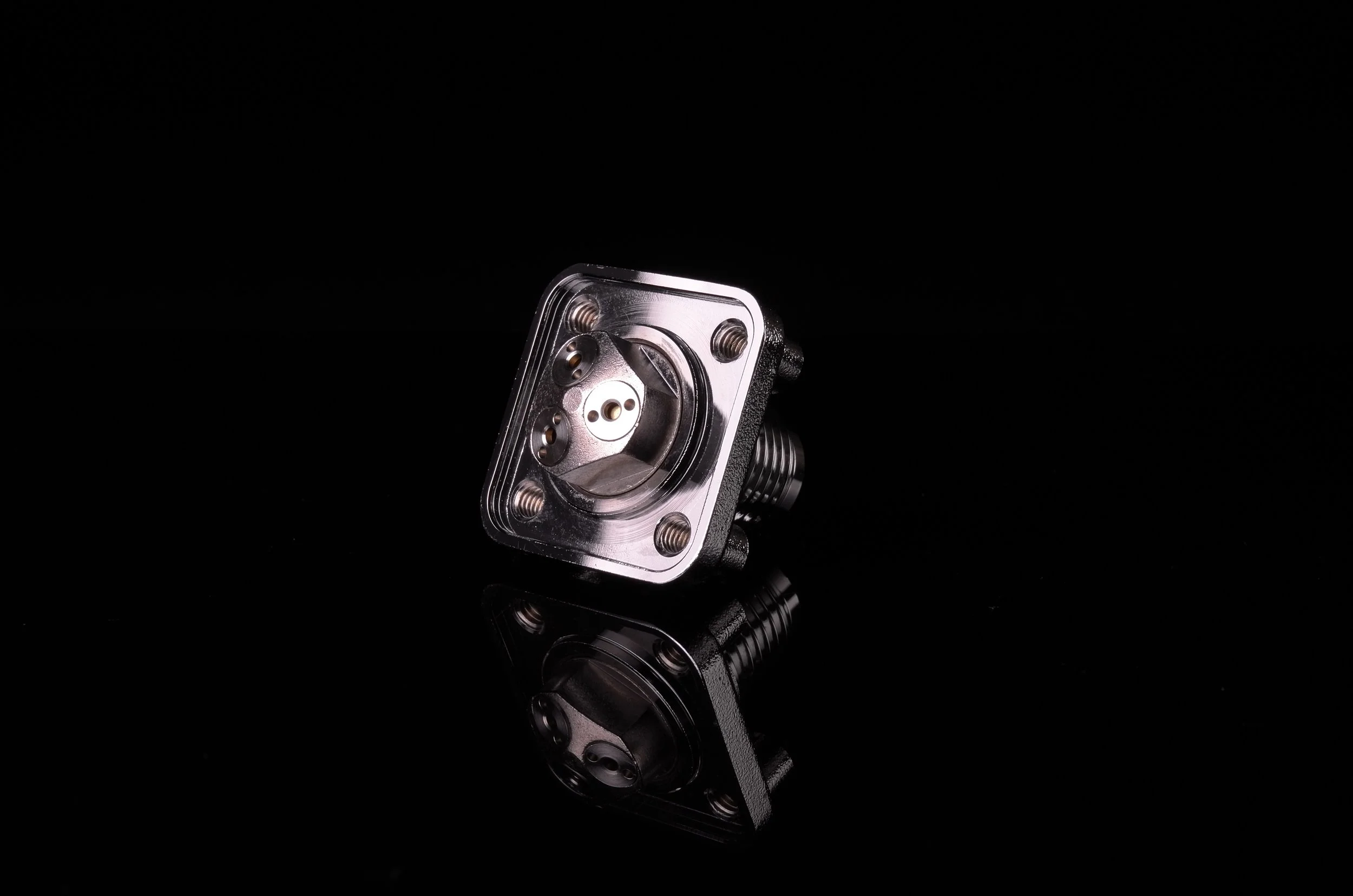 a highly complex cnc precision part that is assembled that is for liquids or gas