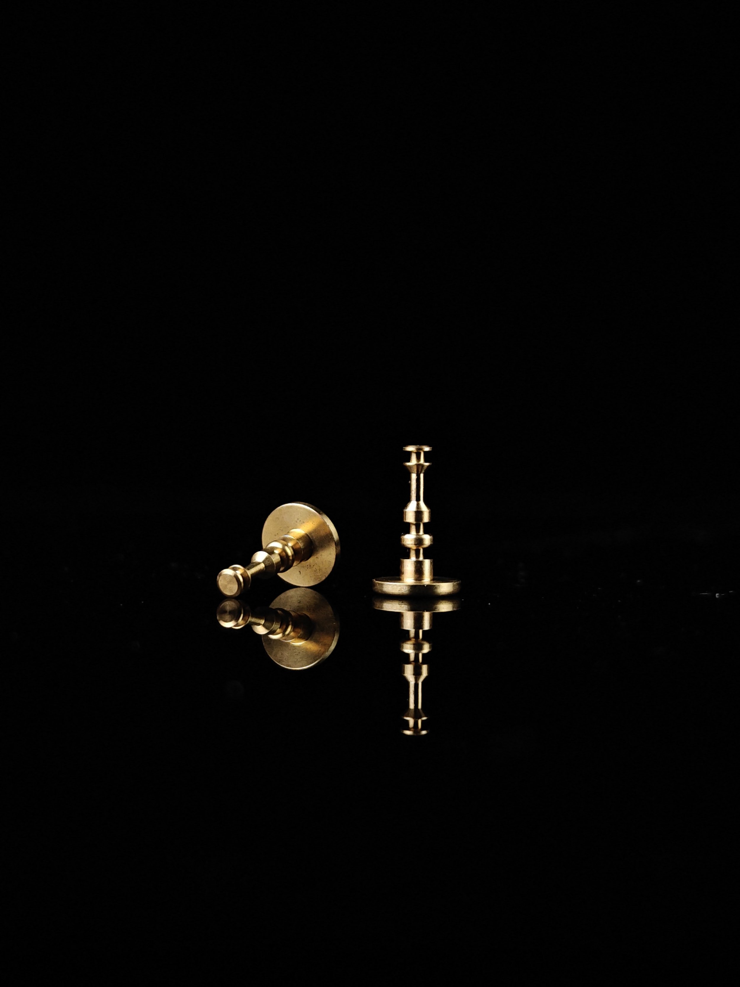 two brass cnc precision part