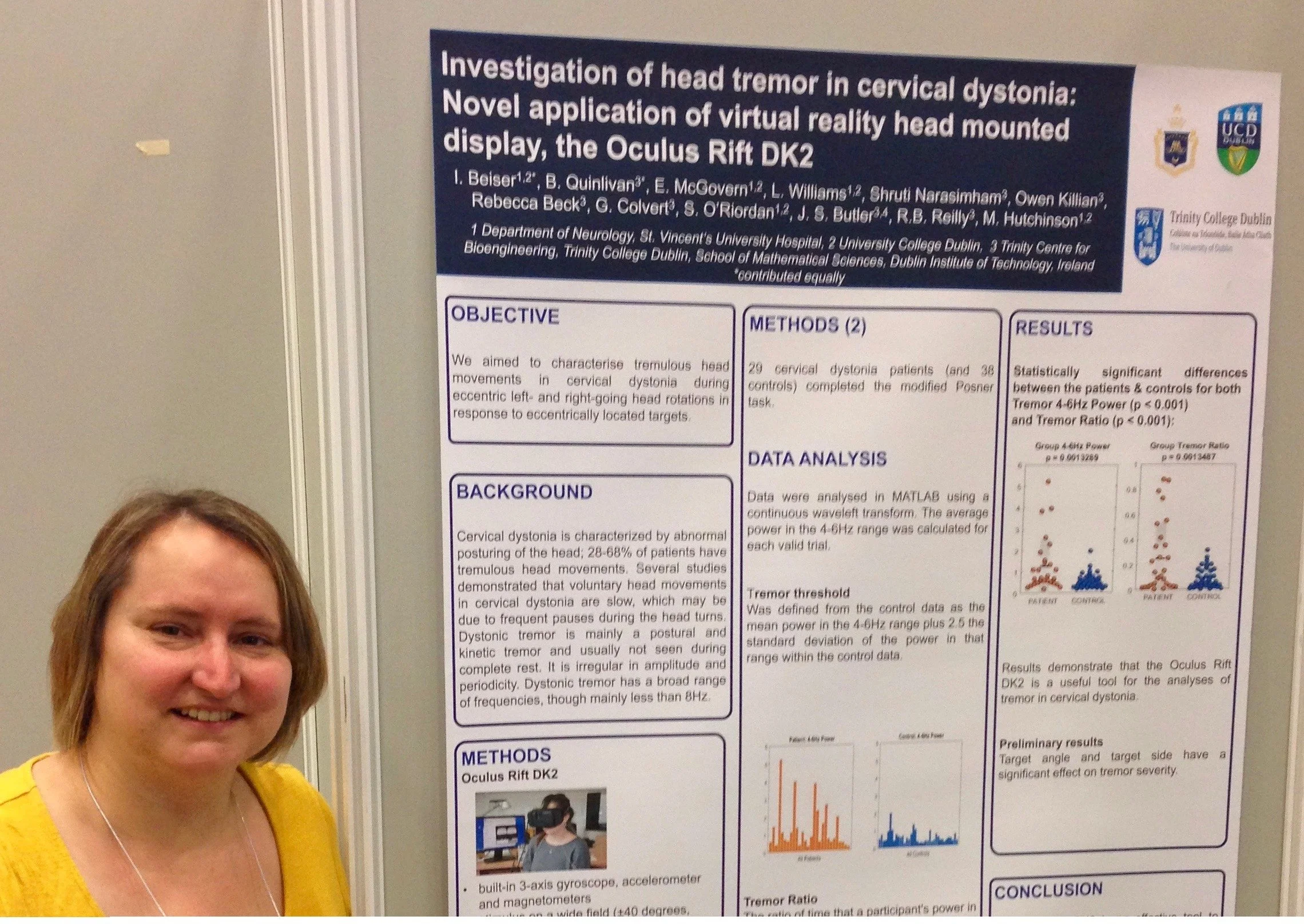 Dr. Ines with IRDG poster at MDS Berlin 2016