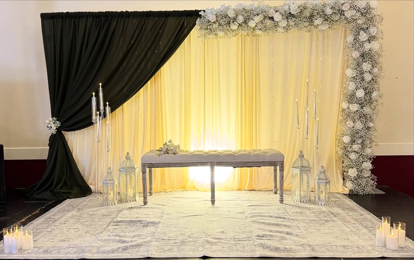 Jaspreet&rsquo;s Engagement 🤍✨ #lincoln #lincolnshire #engagement #wedding #floral #party #event #eventstyling