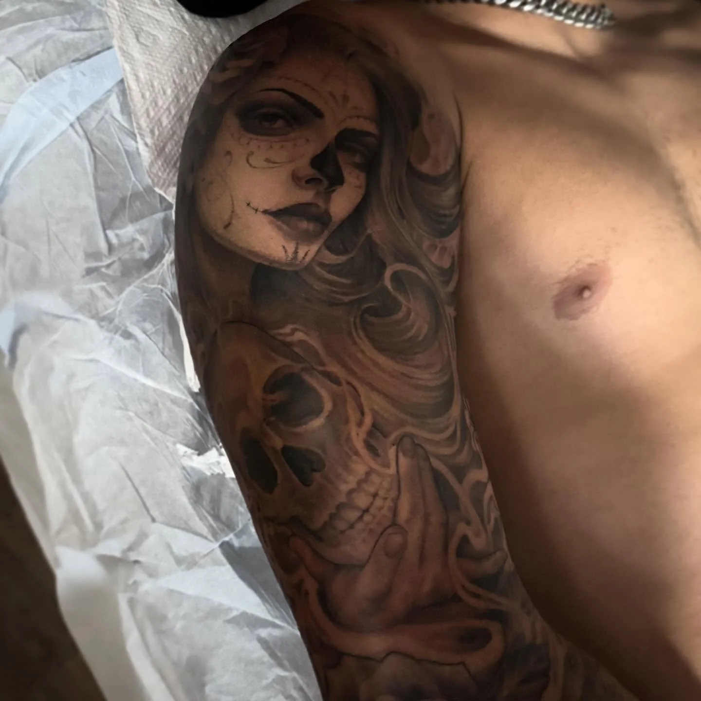 Black and grey sleeve #havertownelectrictattoo