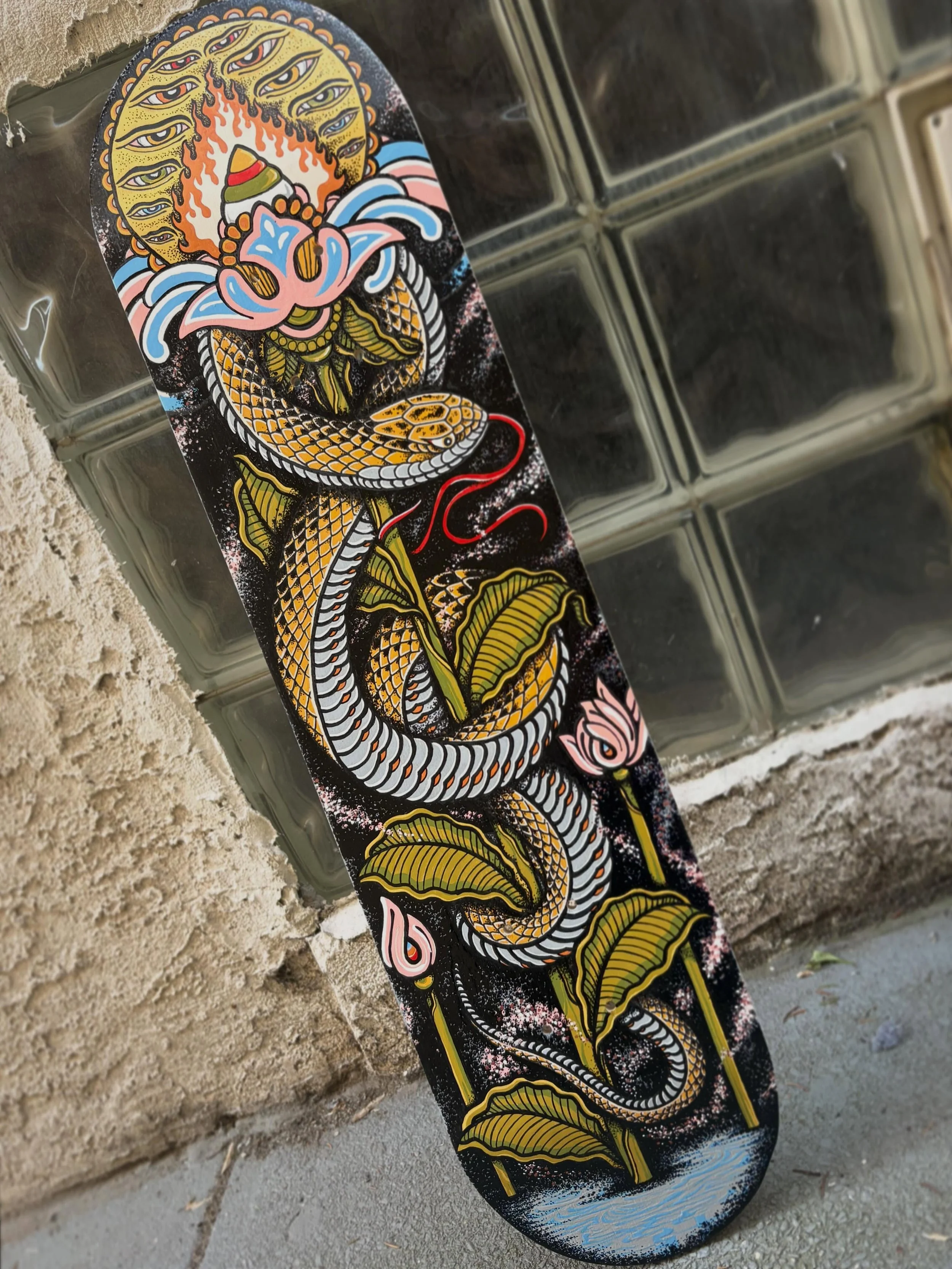 Painted for this Sundays @studio1tattoo auction art show for @delco_skatepark_coalition and @saladdays2026