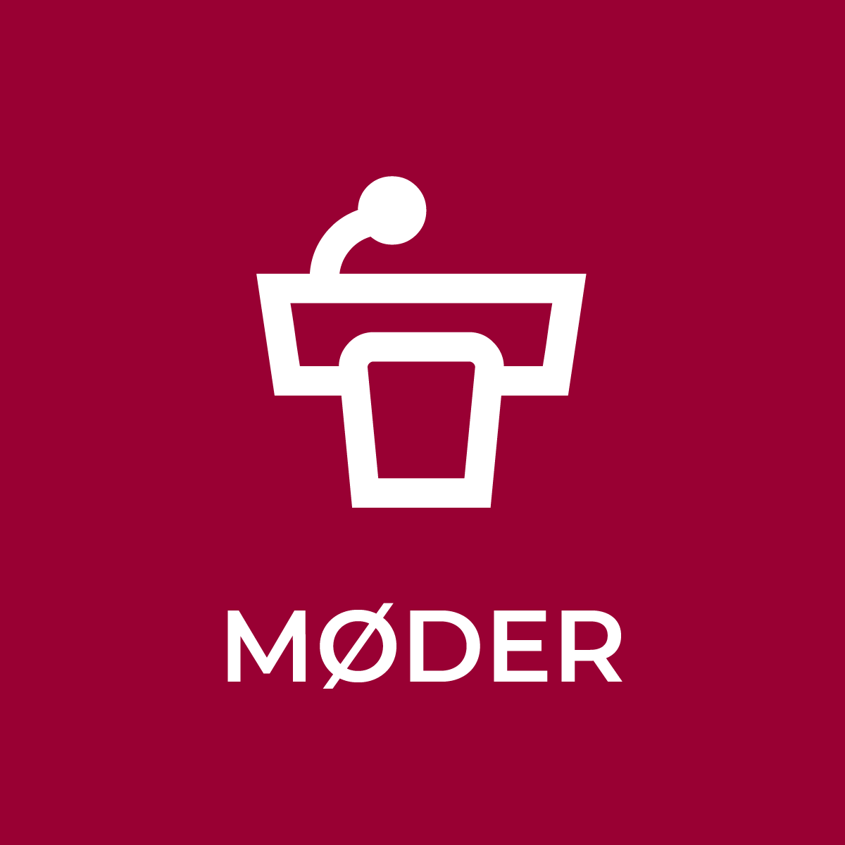 mødeikon og link til side om møder