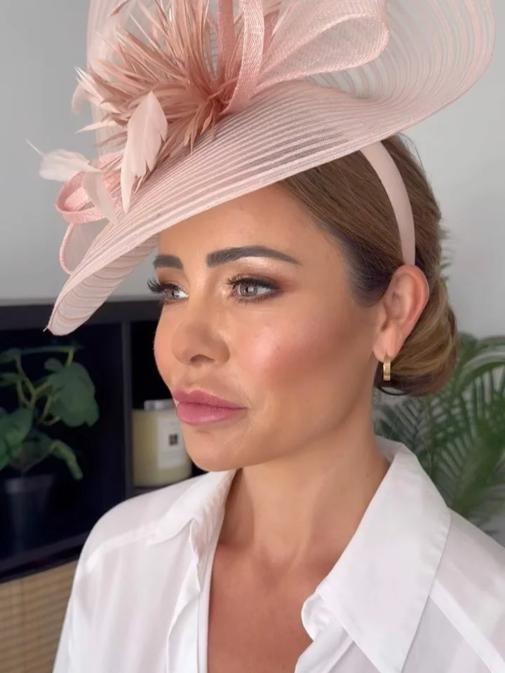 ⭐️Ascot races part 2⭐️ Makeup and hair for the stunning @mrs.s.l.carson. Blush tones, glowy skin and a sleek updo. #sleekbunhairstyle #mua #makeup #ascotstyle #surreymakeupartist #sussexmakeupartist #surreyhair #surreymakeupartist #hairup #hairstyles
