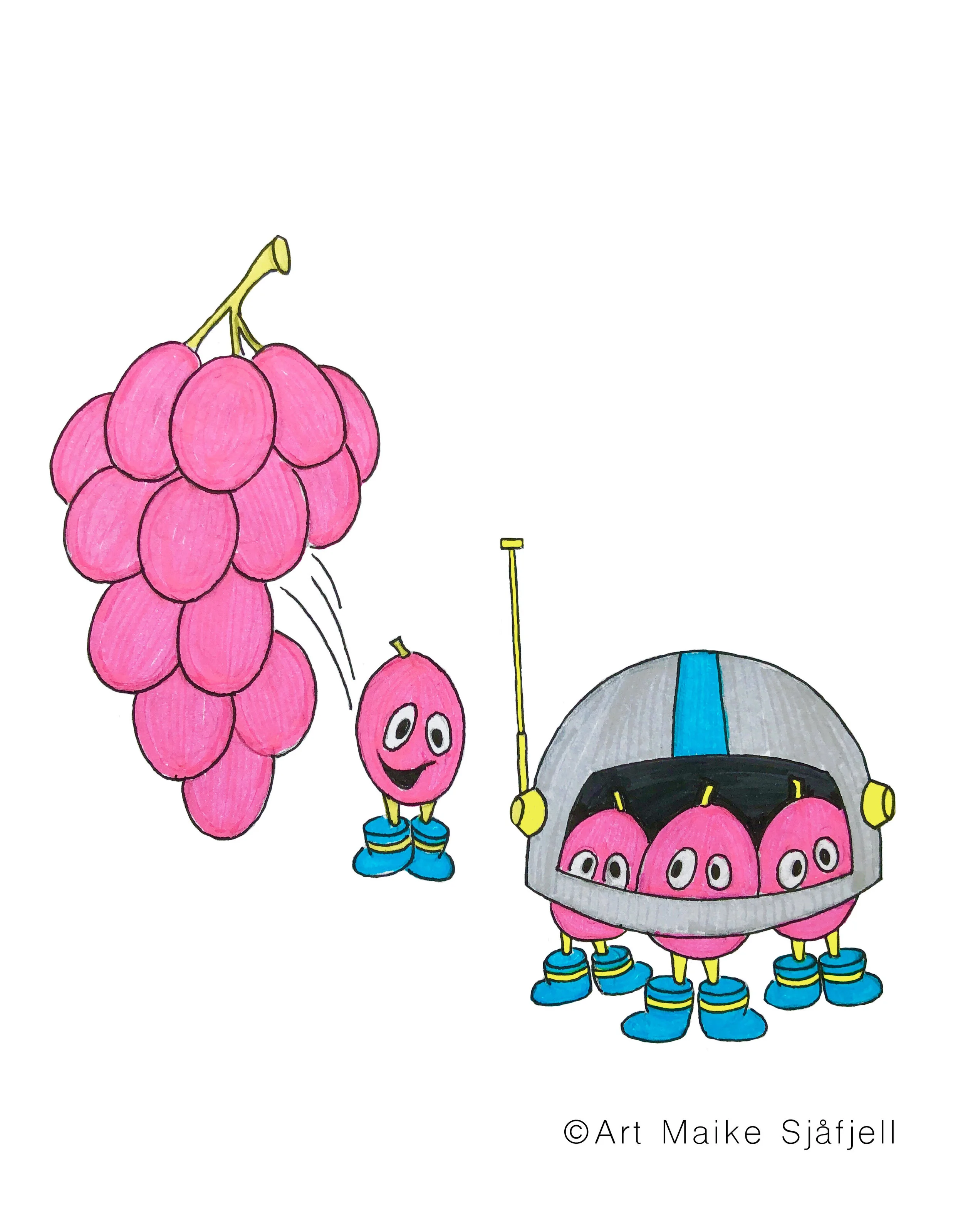 De små druene med sine store moonboots