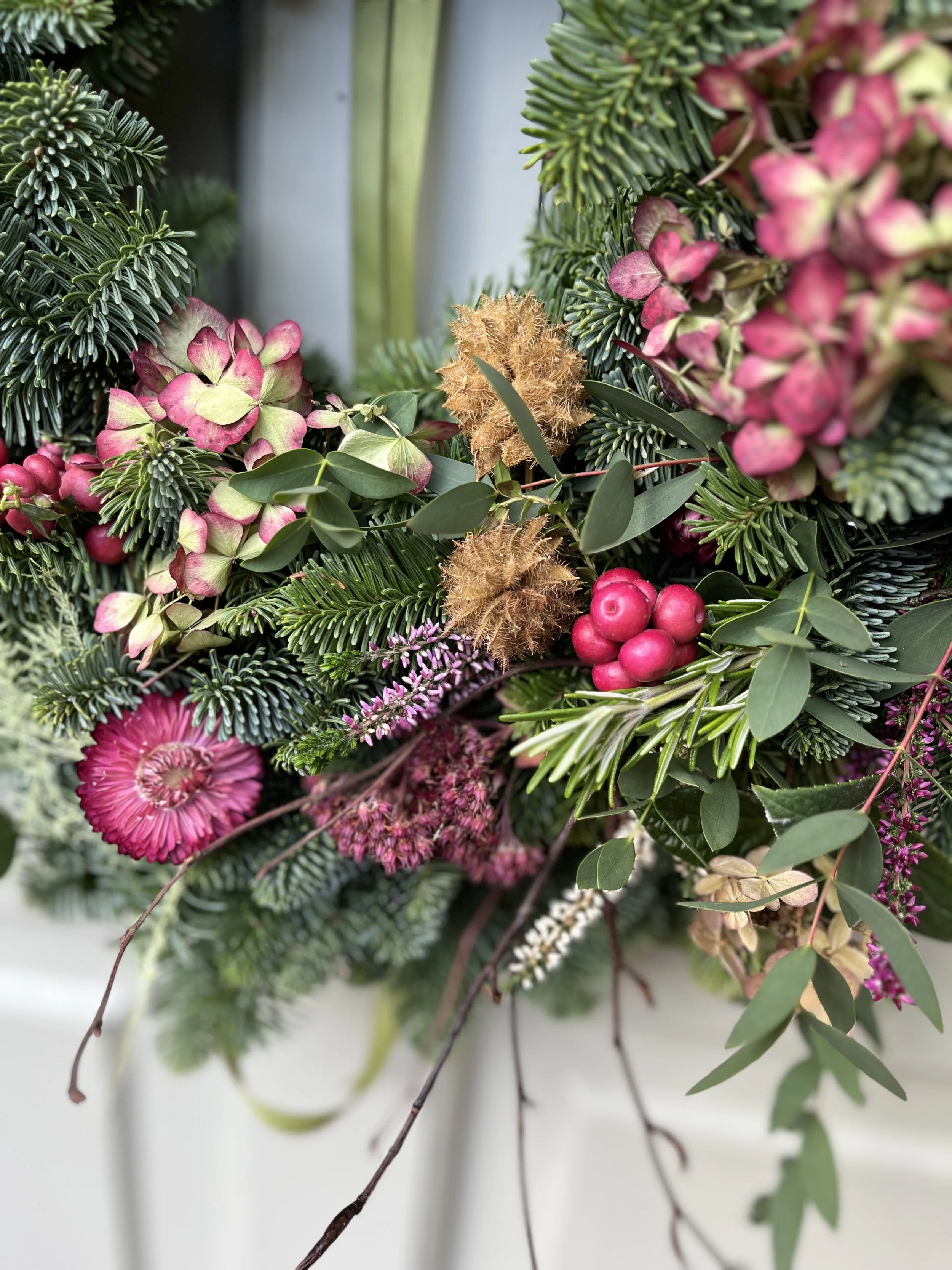 Festive Natural Wreath Decorating Workshop - November 19th _ Private Corporate Event
