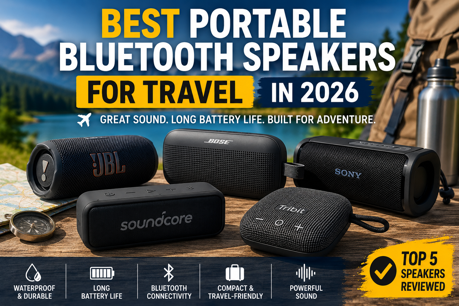 Best Portable Bluetooth Speakers for Travel in 2026
