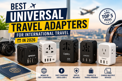 Best Universal Travel Adapters for International Travel in 2026
