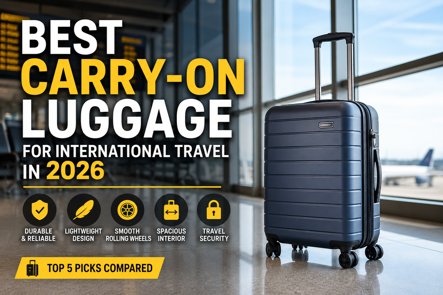 Best Carry-On Luggage for International Travel in 2026