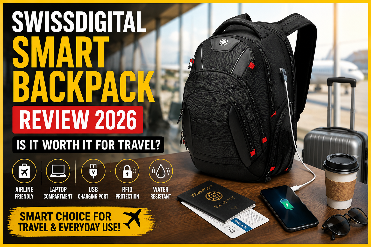 Swissdigital Smart Backpack Review 2026: Is It Worth It for Travel?