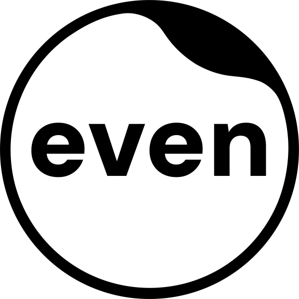 Even Project company logo, black and white with a circle outline and the word "even" in lowercase letters inside.