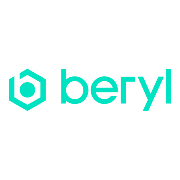 Beryl logo with a hexagon and circle icon followed by the word 'beryl' in teal.